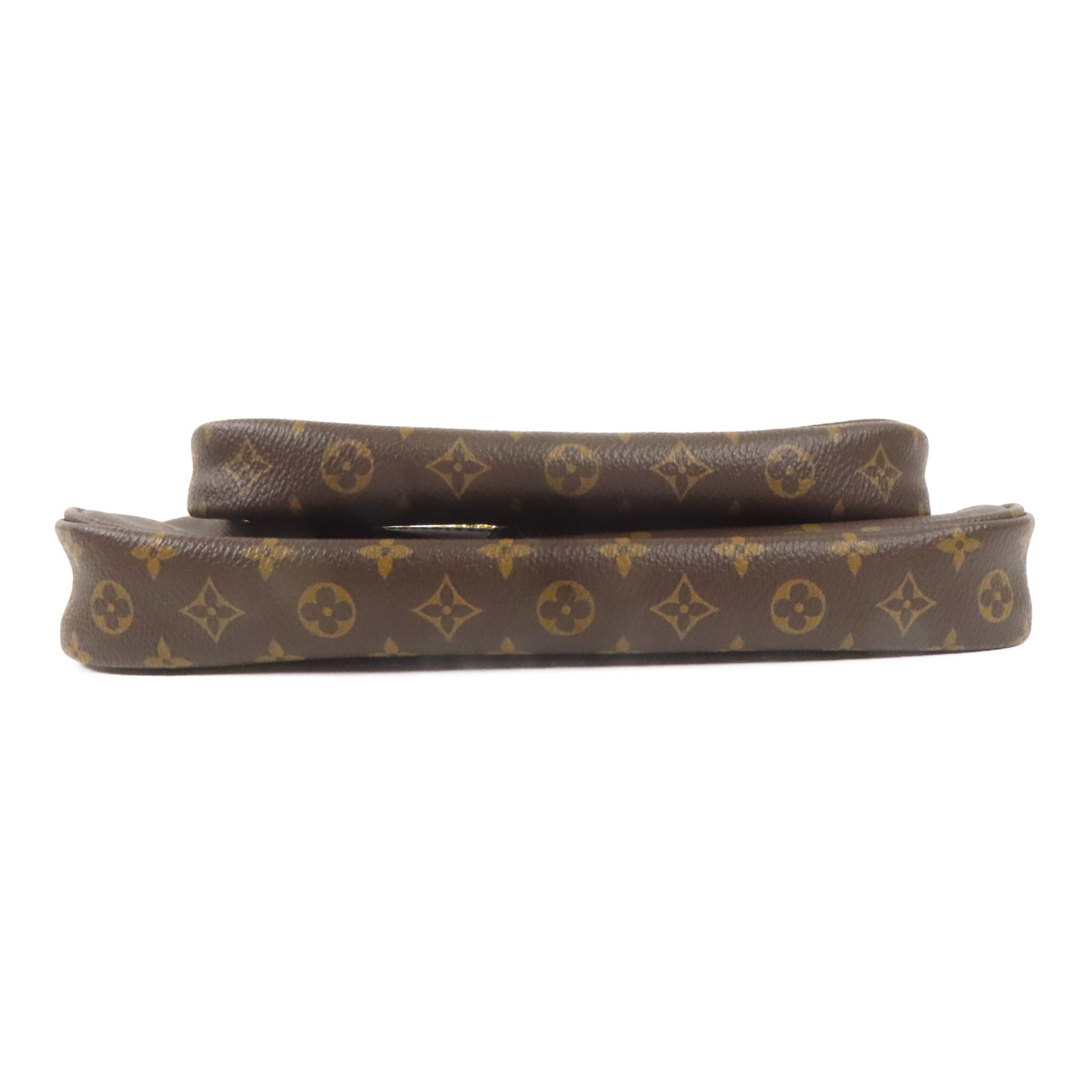 LOUIS VUITTON Monogram Multi Pochette Accessoires金扣肩背袋棕色