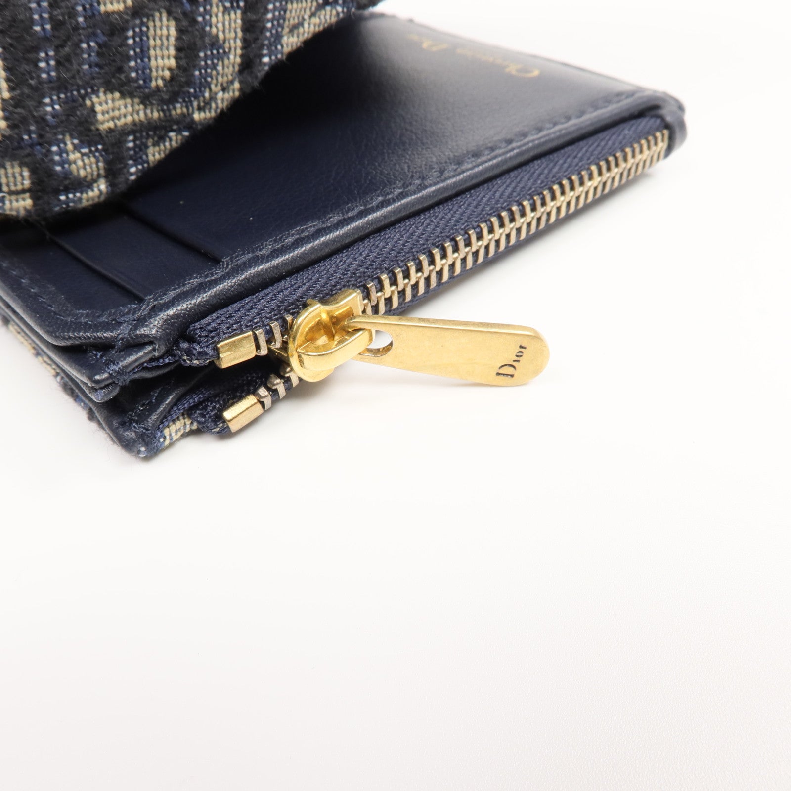 Dior 帆布Saddle Lotus Wallet金扣錢包