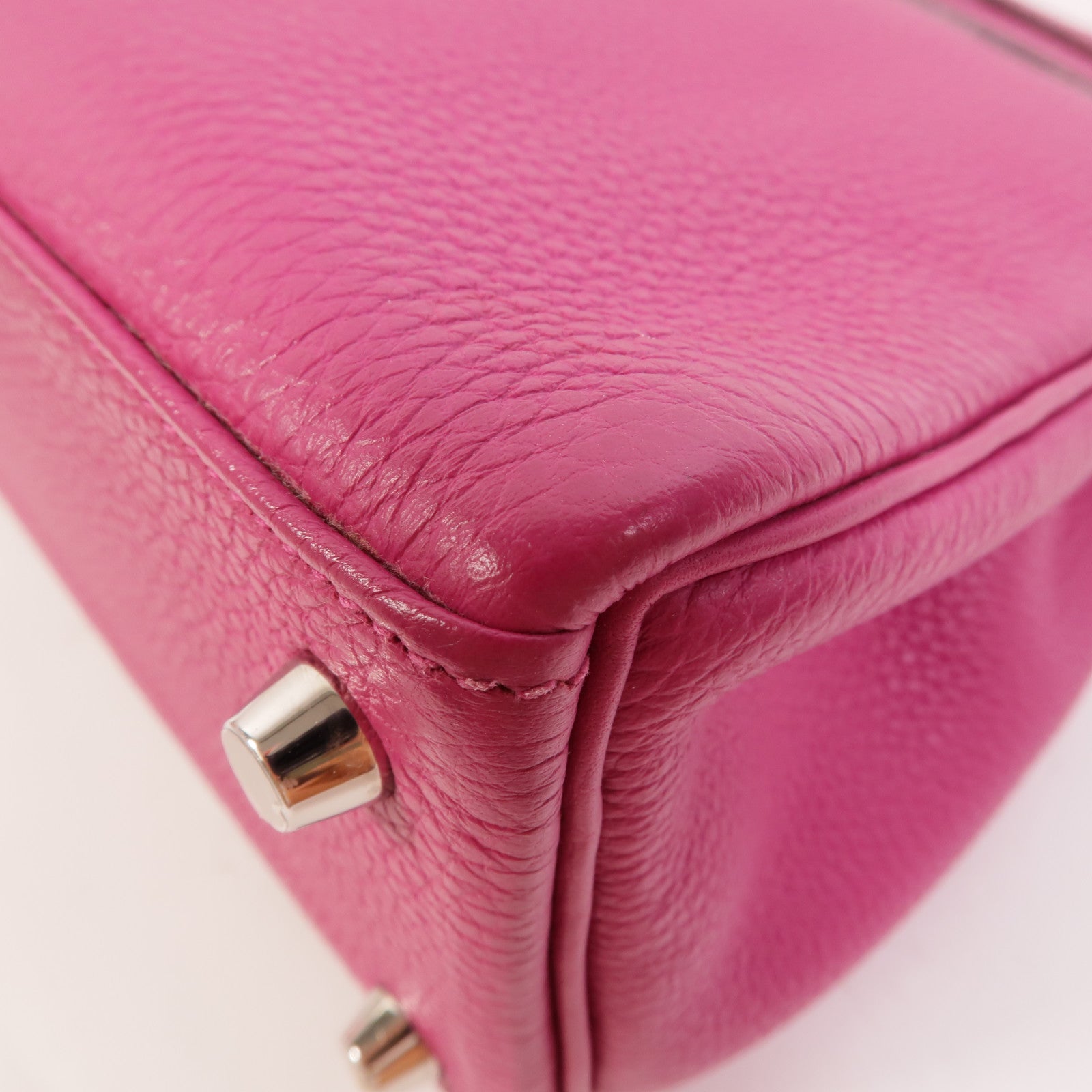 HERMES Togo皮革Kelly 25手挽肩背兩用袋Rose Pourpre