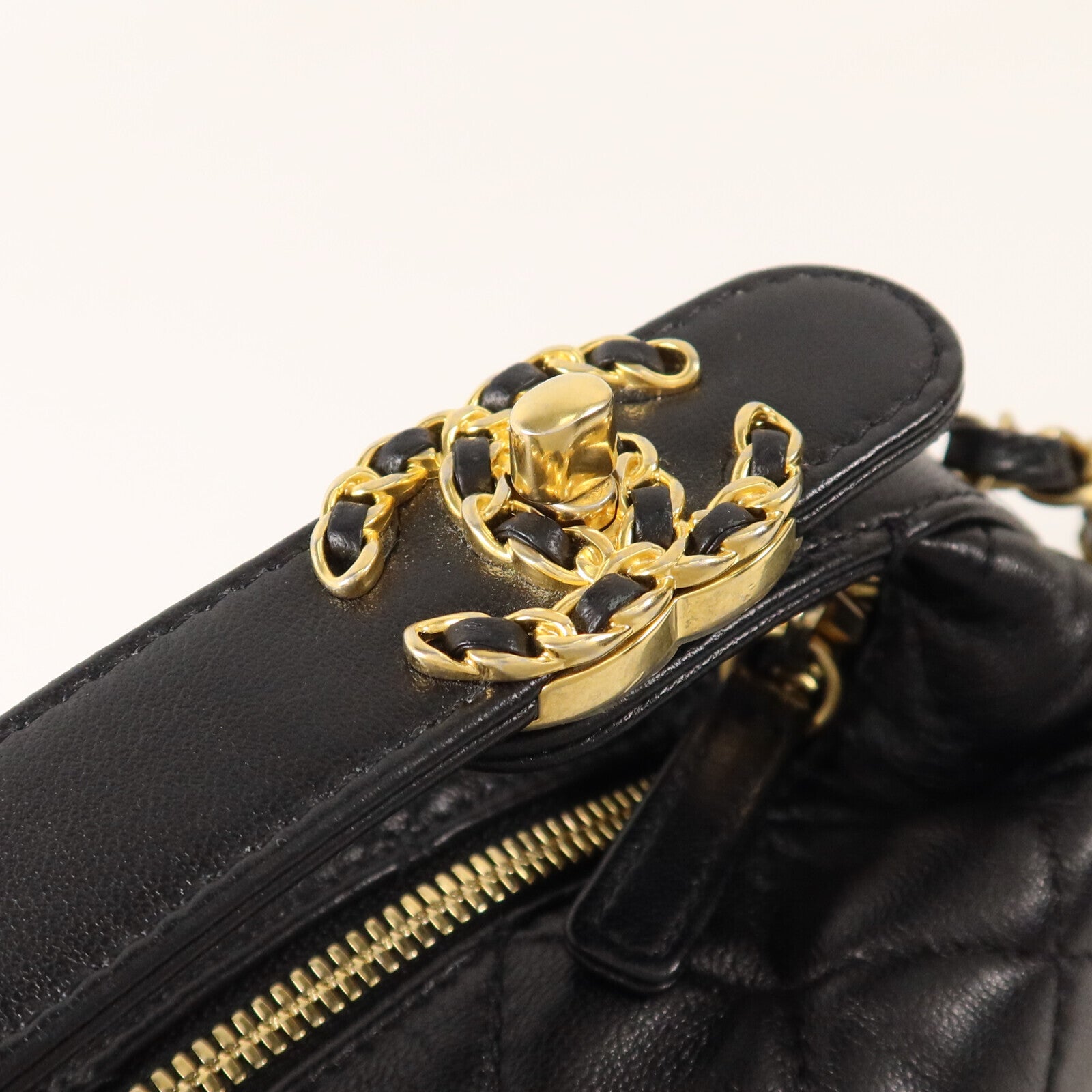 CHANEL 羊皮皮革Small Hobo金扣手挽肩背兩用袋