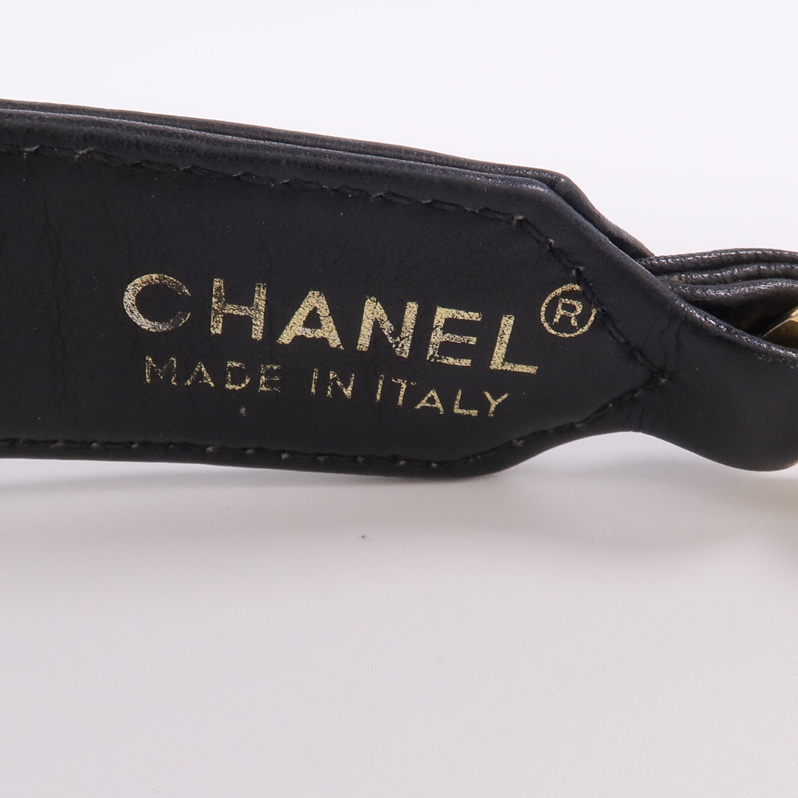 CHANEL 羊皮皮革Vintage Belt皮帶
