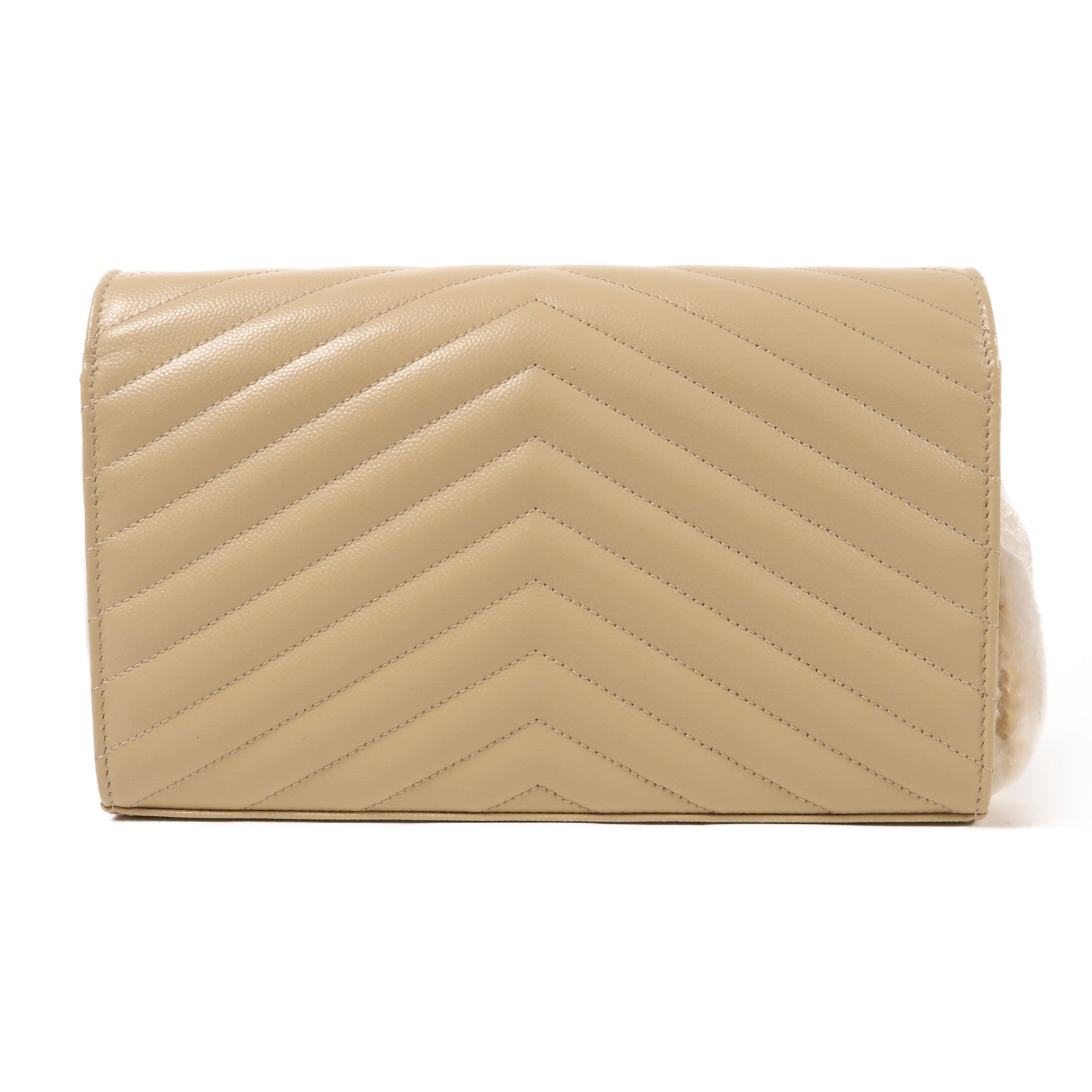 YVES SAINT LAURENT 牛皮皮革Chain Shoulder金扣肩背袋