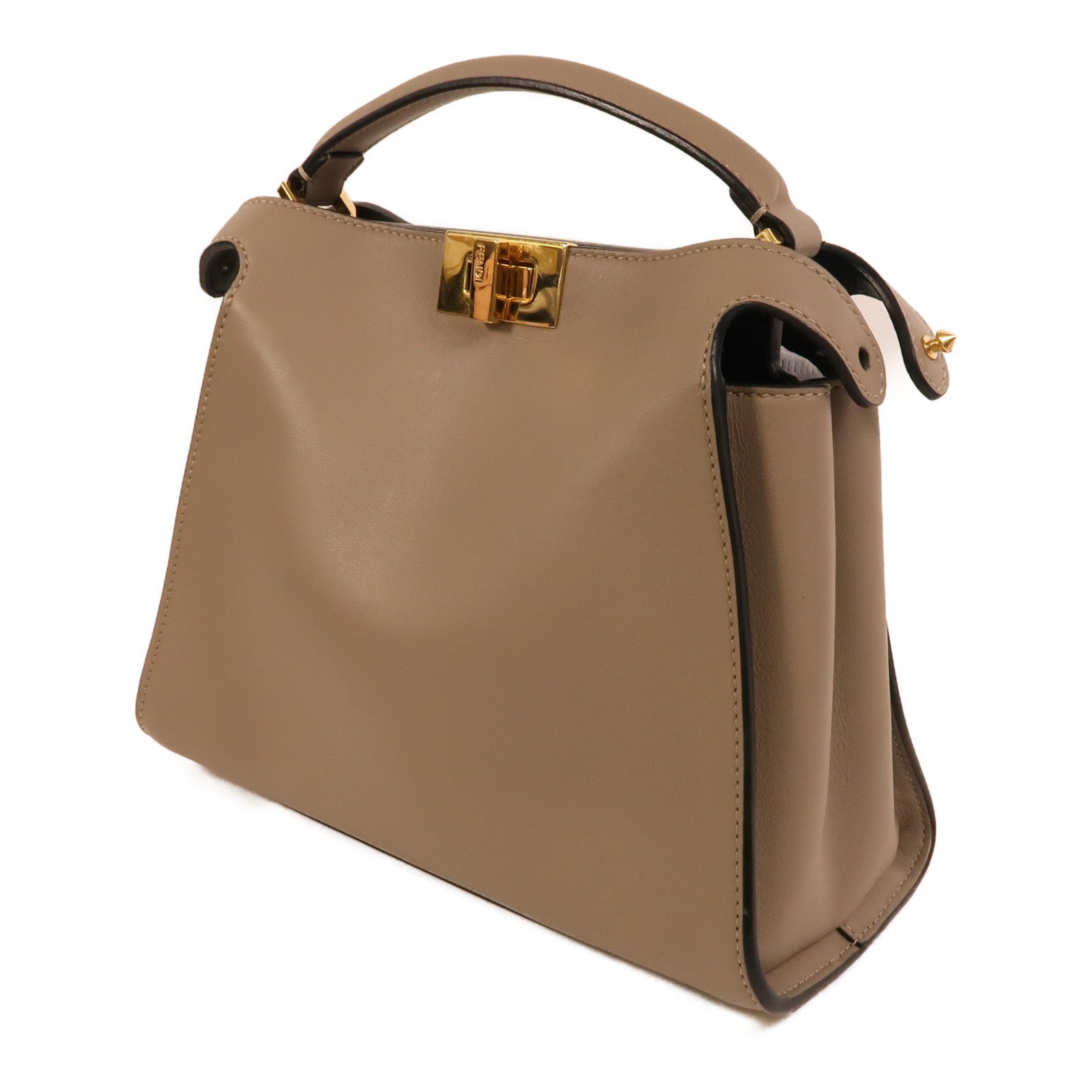FENDI 牛皮皮革Peekaboo Small手挽肩背兩用袋