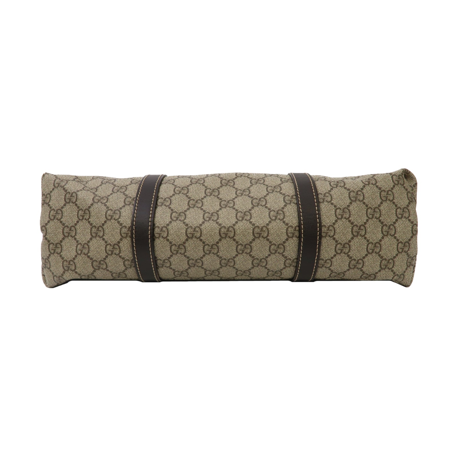 GUCCI 塗層帆布Tote Bag金扣手挽袋啡色