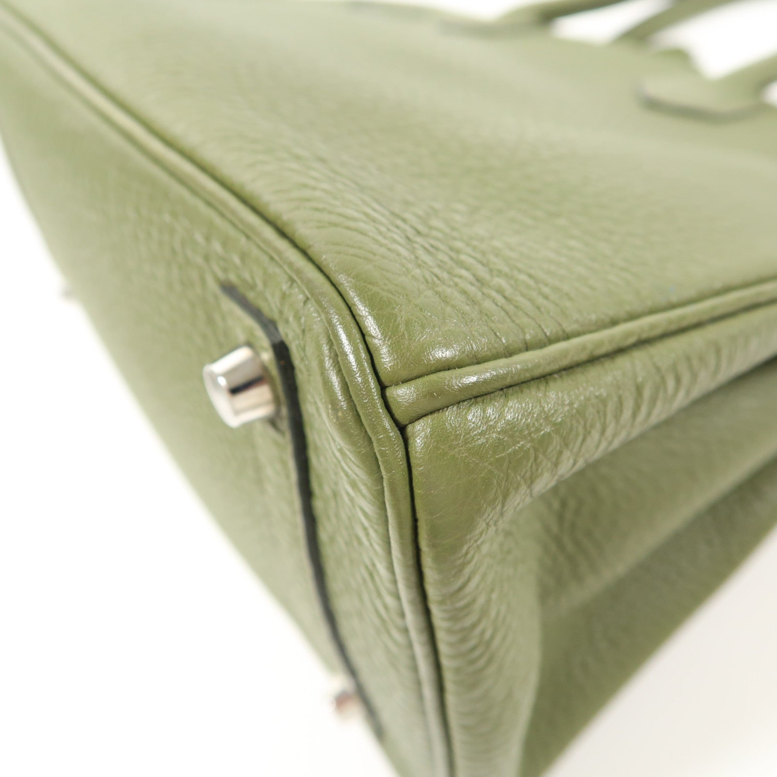HERMES Togo皮革Birkin 30銀扣手挽袋Canopee