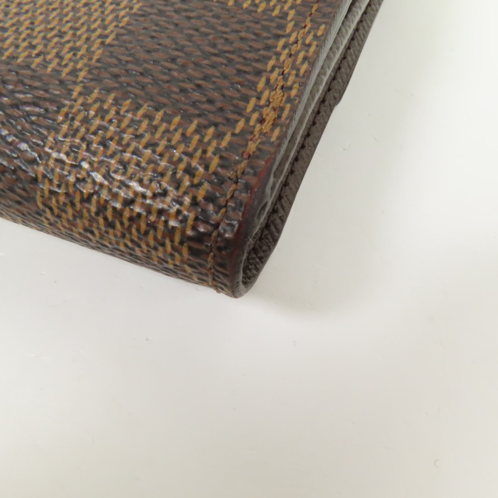 LOUIS VUITTON Damier Portefeuille Elise Wallet金扣錢包