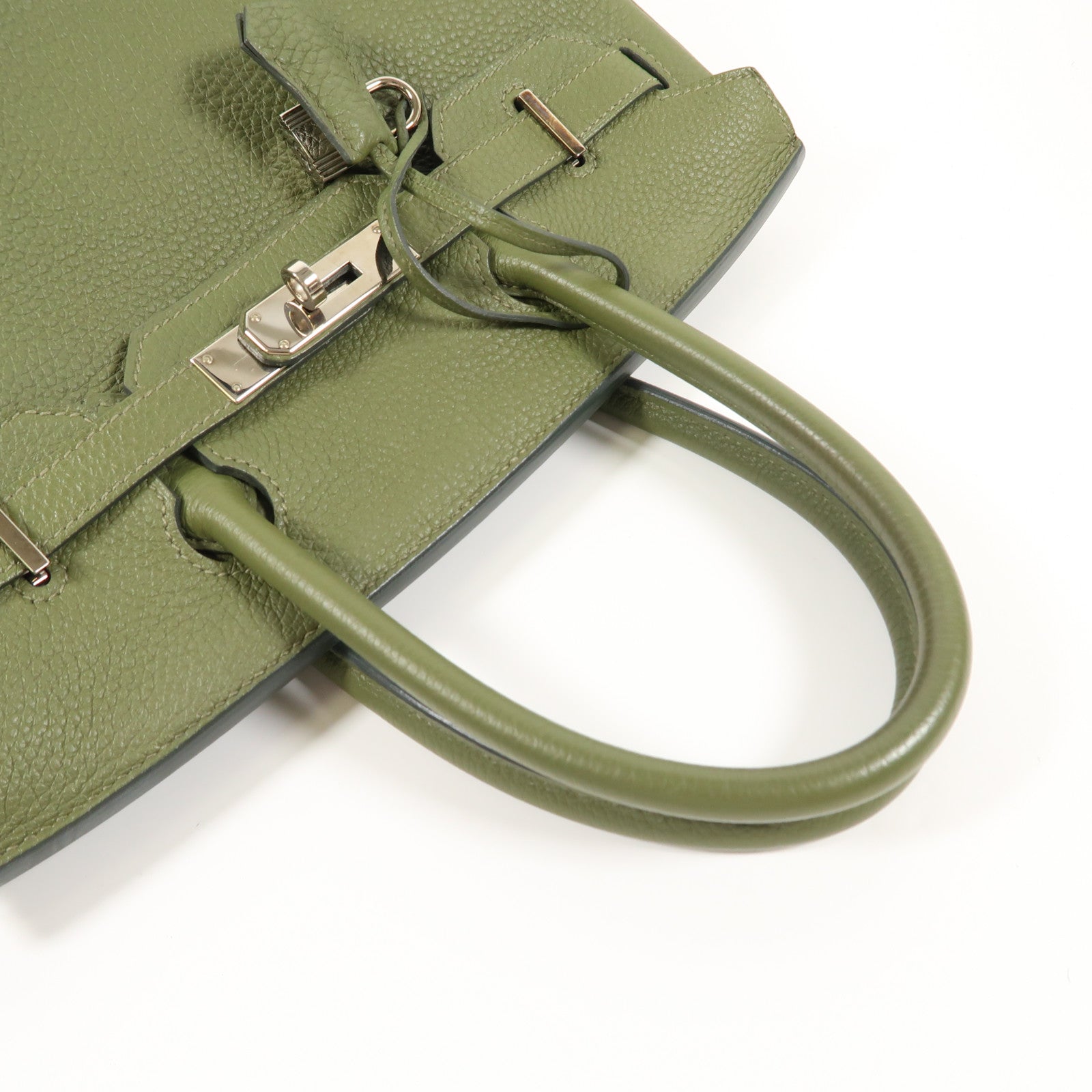 HERMES Togo皮革Birkin 30銀扣手挽袋Canopee
