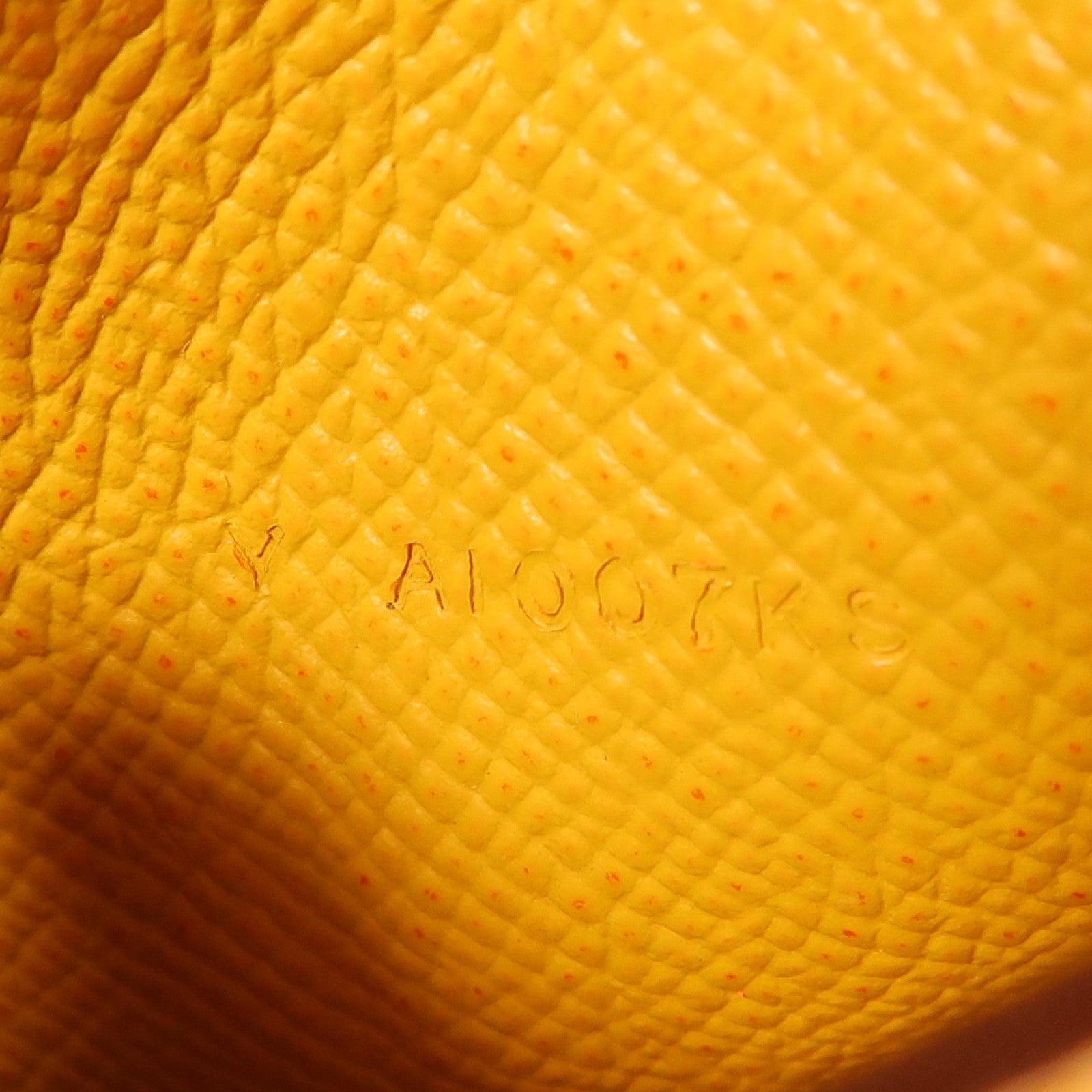 HERMES Epsom皮革Wallet金扣錢包黃色