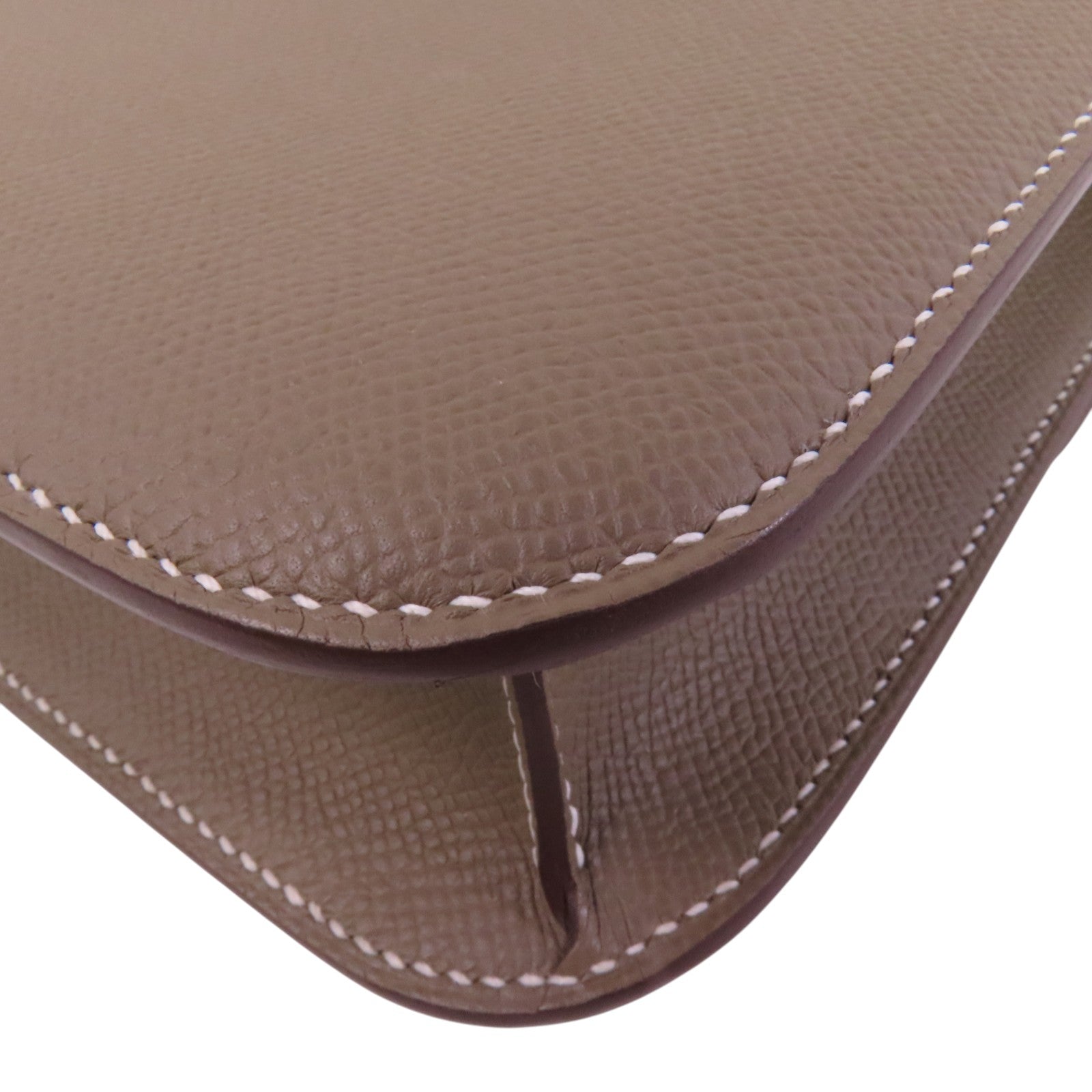HERMES Epsom皮革Constance 24金扣肩背袋