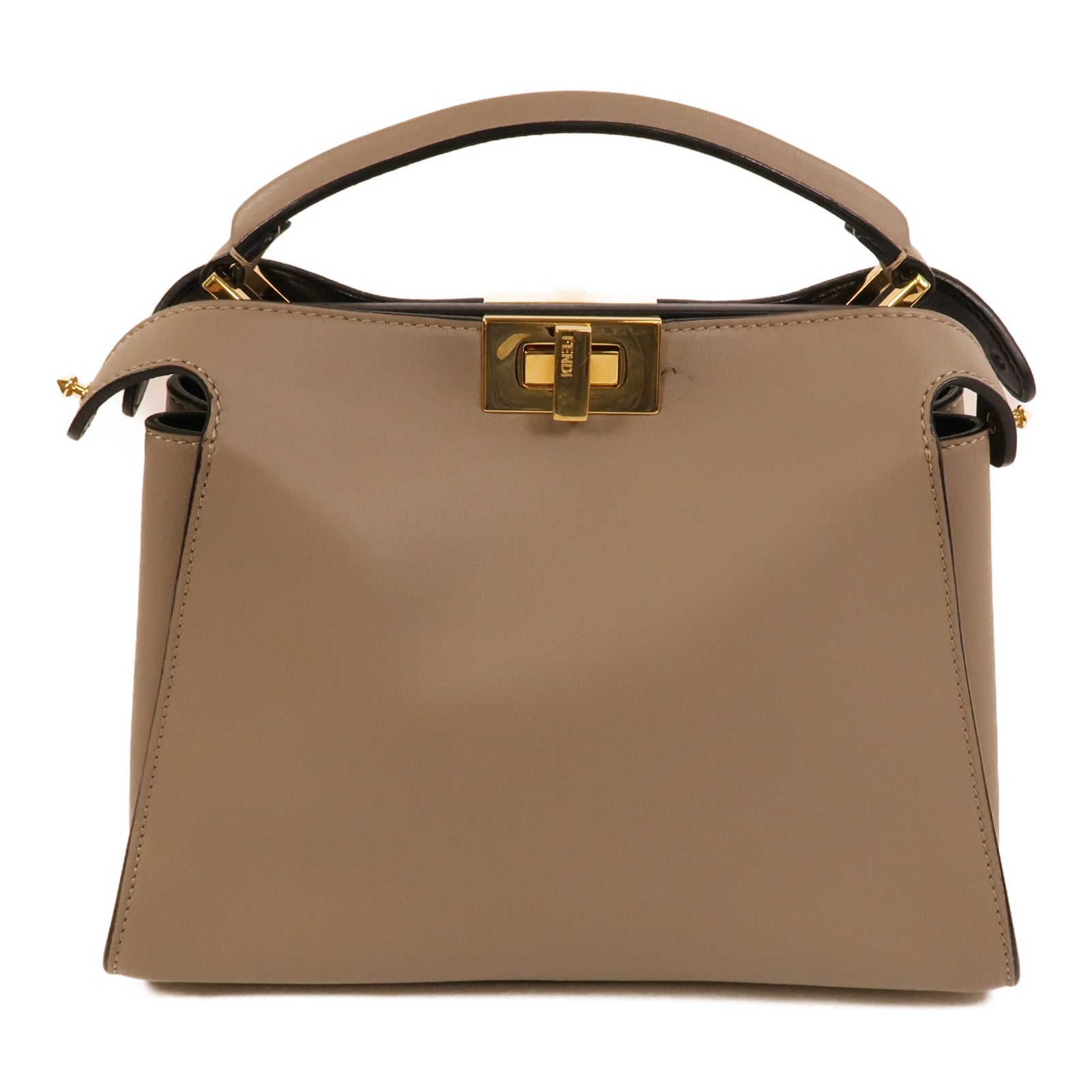 FENDI 牛皮皮革Peekaboo Small手挽肩背兩用袋