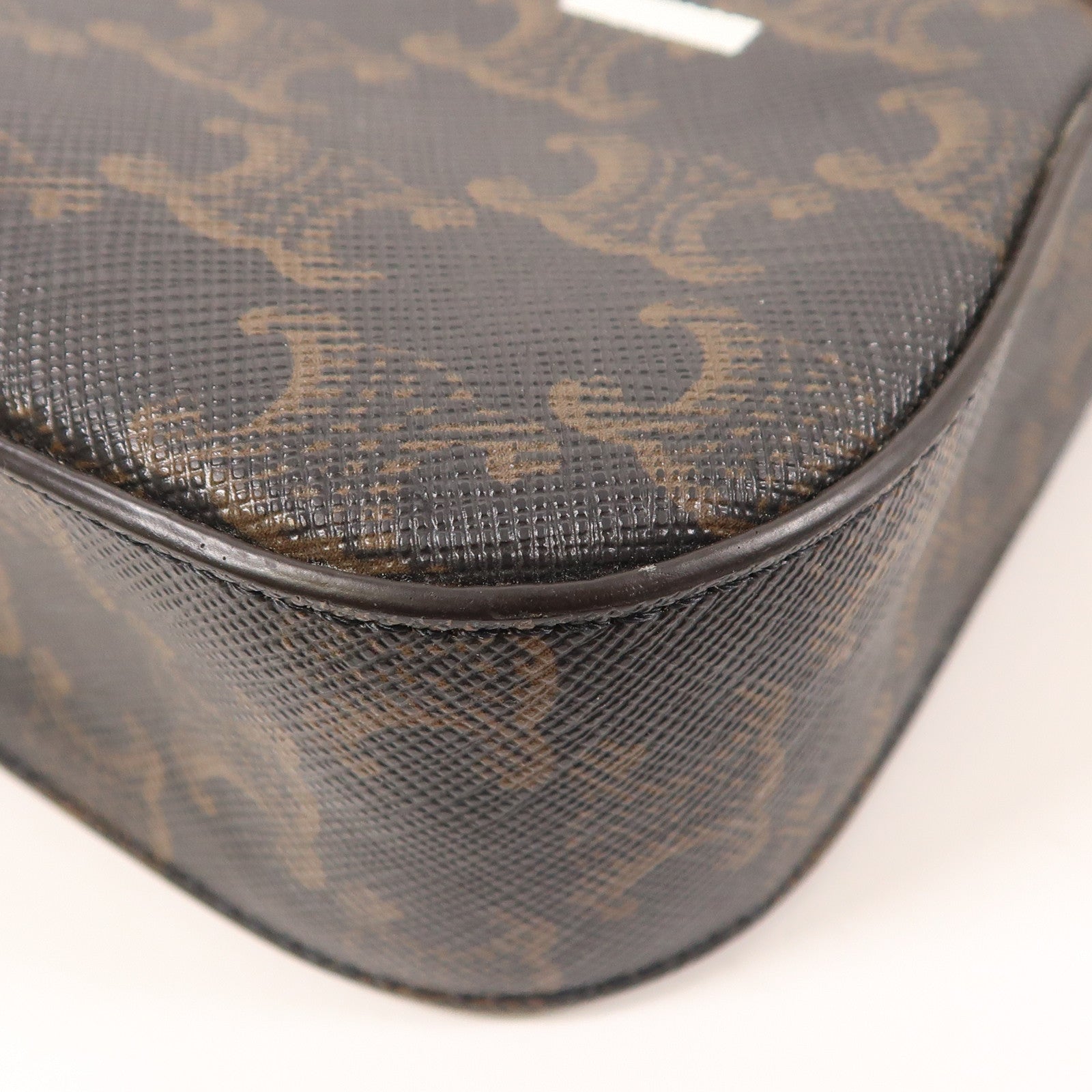 CELINE 塗層帆布Shoulder Bag金扣肩背袋