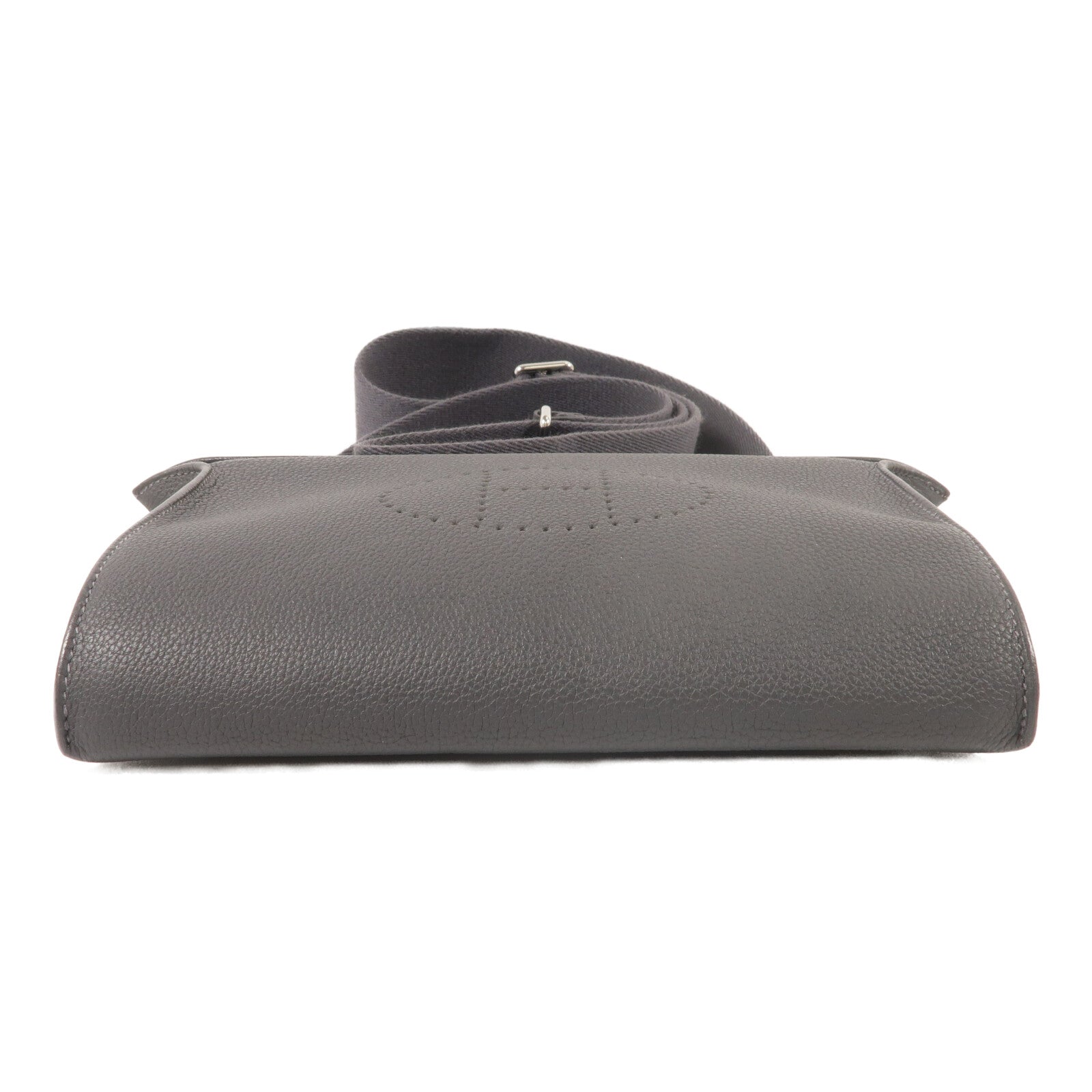 HERMES Togo皮革Videpoches肩背袋Gris Misty
