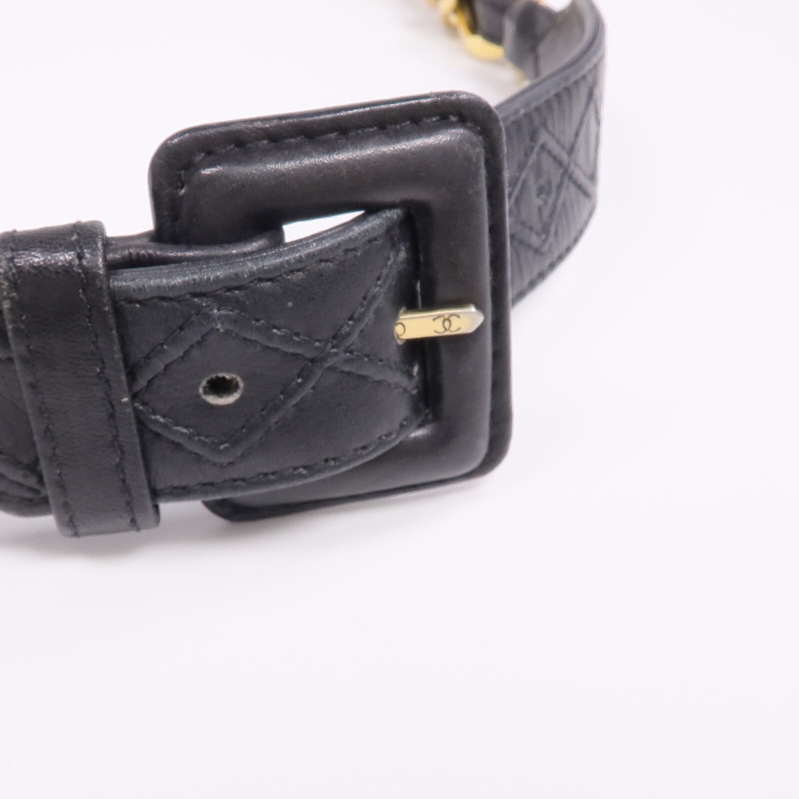 CHANEL 羊皮皮革Vintage Belt皮帶