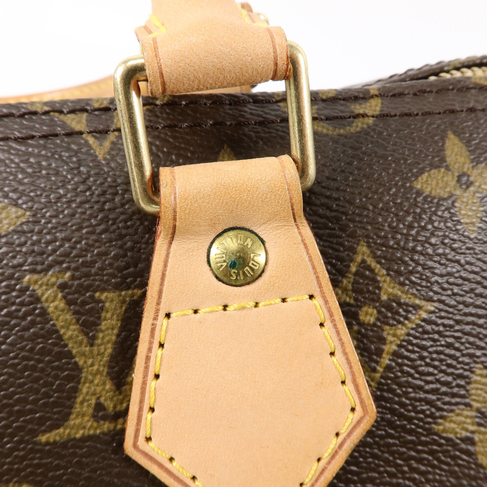 LOUIS VUITTON Monogram Speedy 35金扣手挽袋
