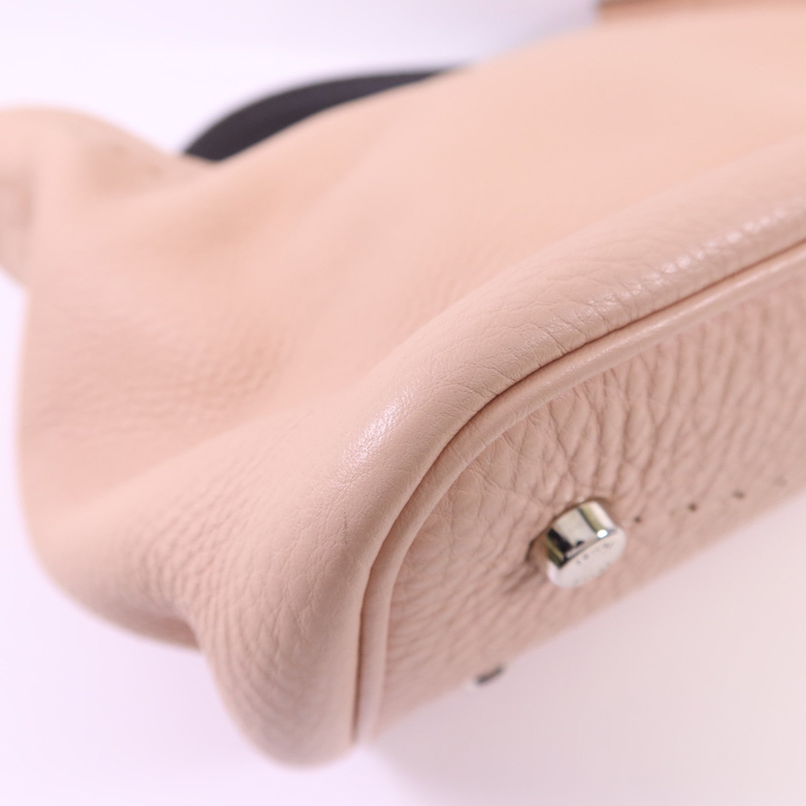 FENDI 牛皮皮革2 Way Shoulder Bag銀扣手挽肩背兩用袋