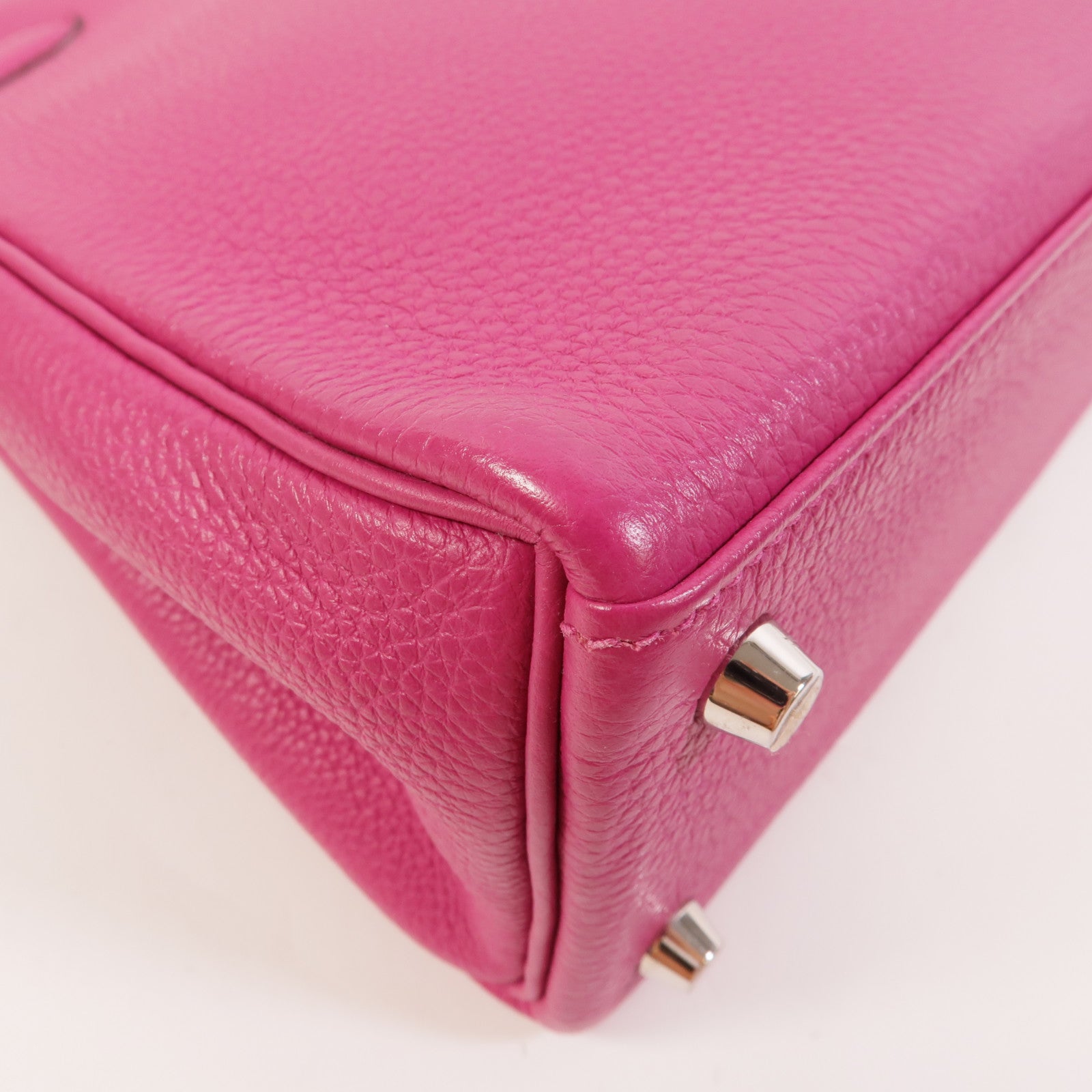 HERMES Togo皮革Kelly 25手挽肩背兩用袋Rose Pourpre