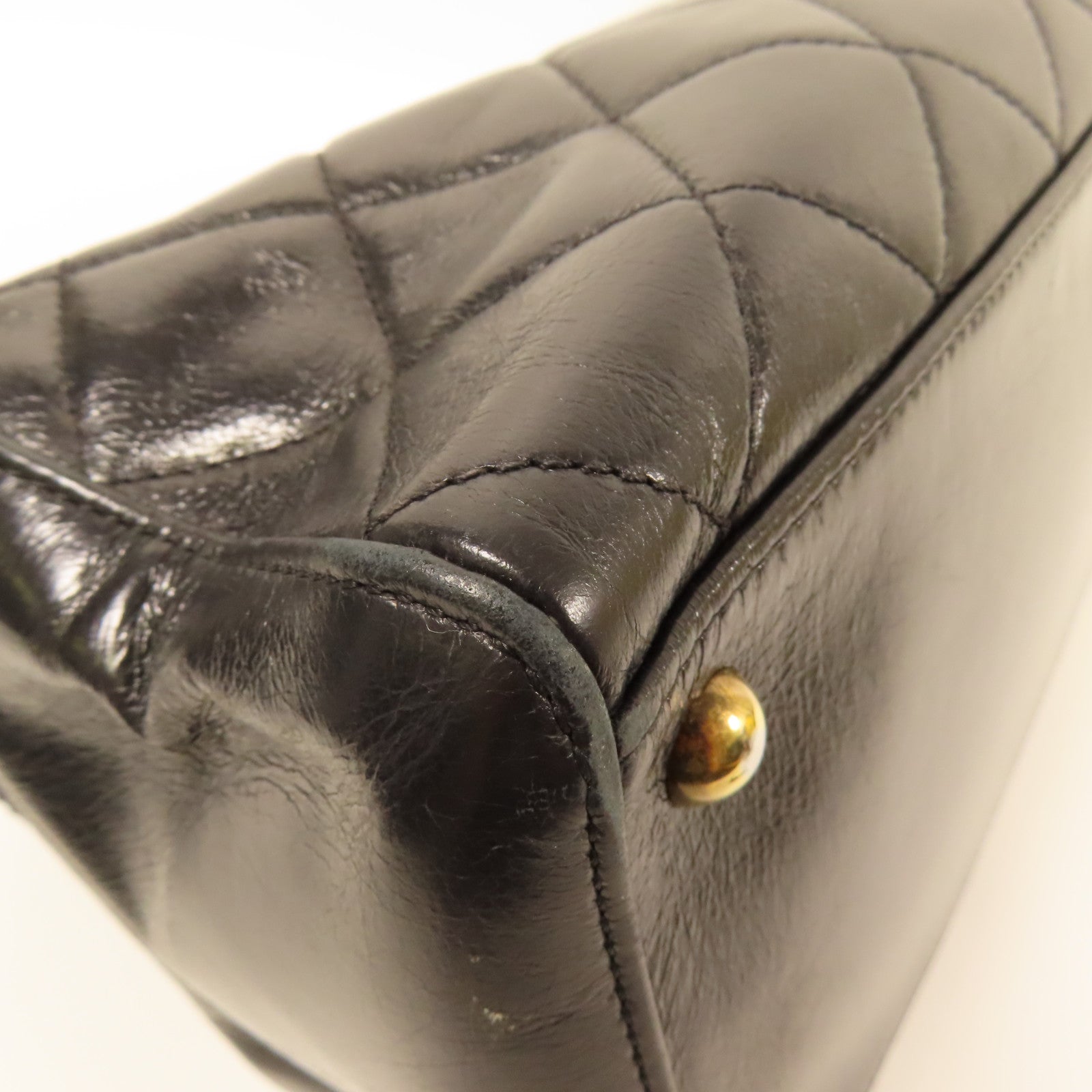 CHANEL 牛皮皮革Perfect Edge Tote金扣肩背袋