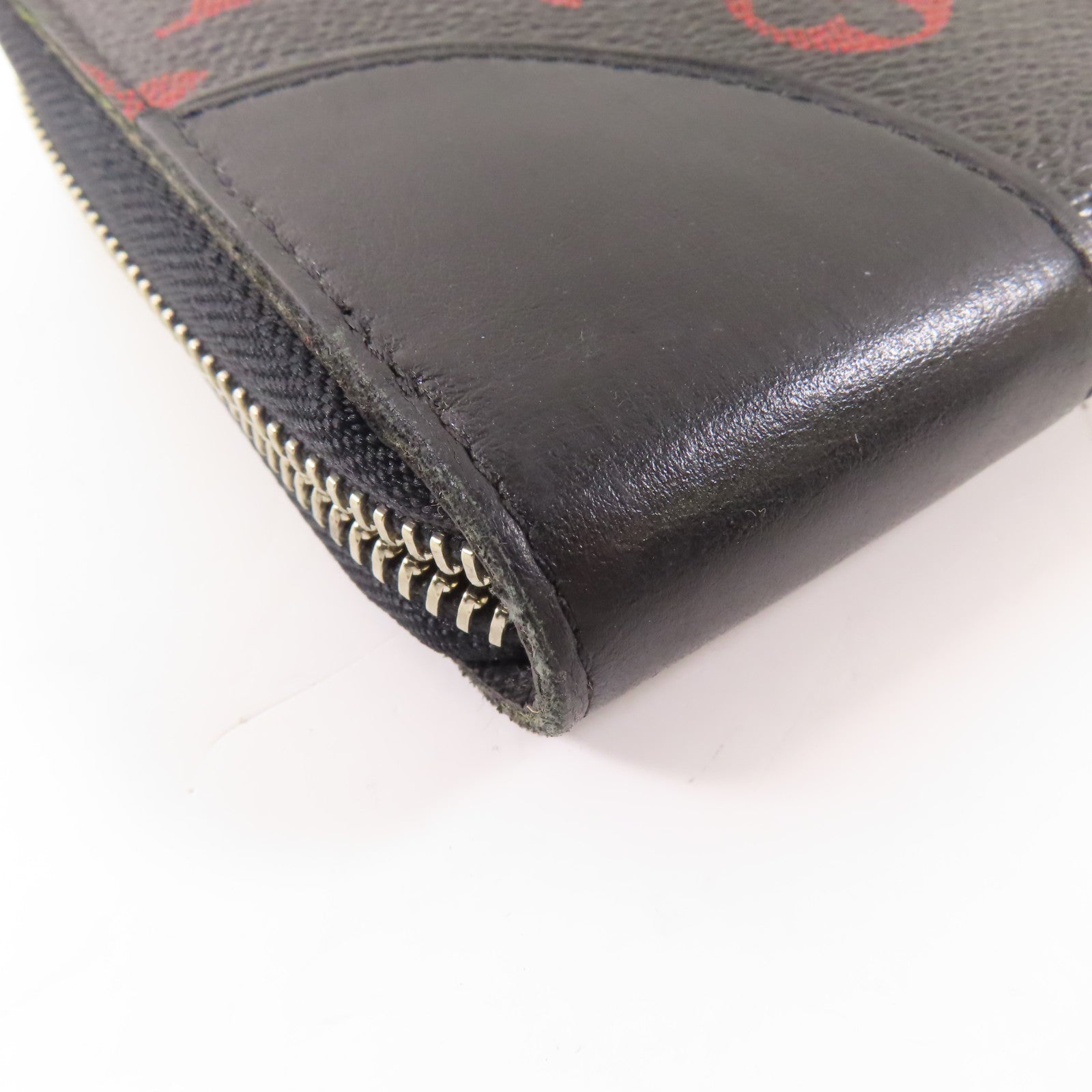 LOUIS VUITTON Monogram Anfra Rouge Zipper Long Wallet銀扣長錢包