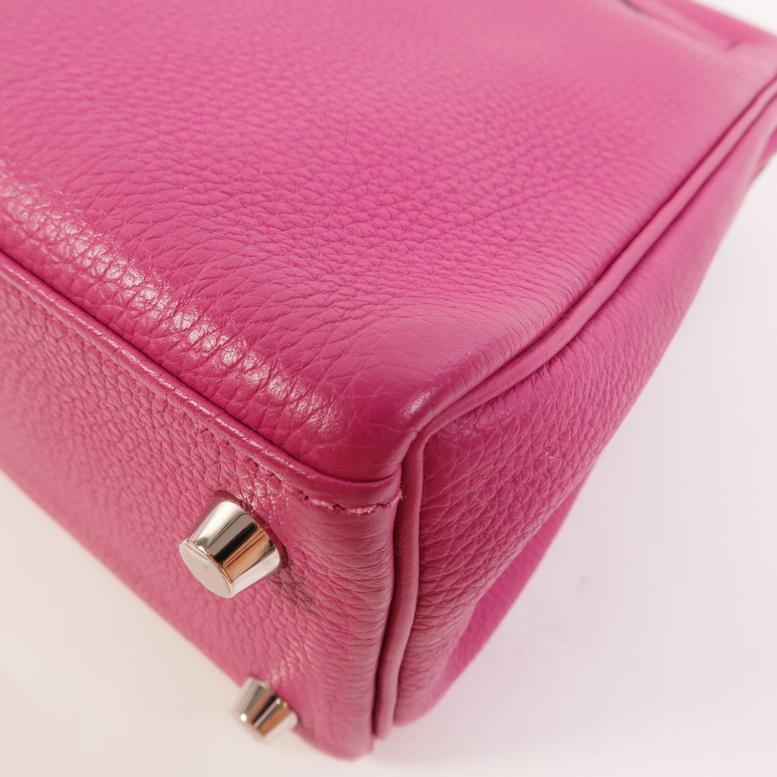 HERMES Togo皮革Kelly 25手挽肩背兩用袋Rose Pourpre