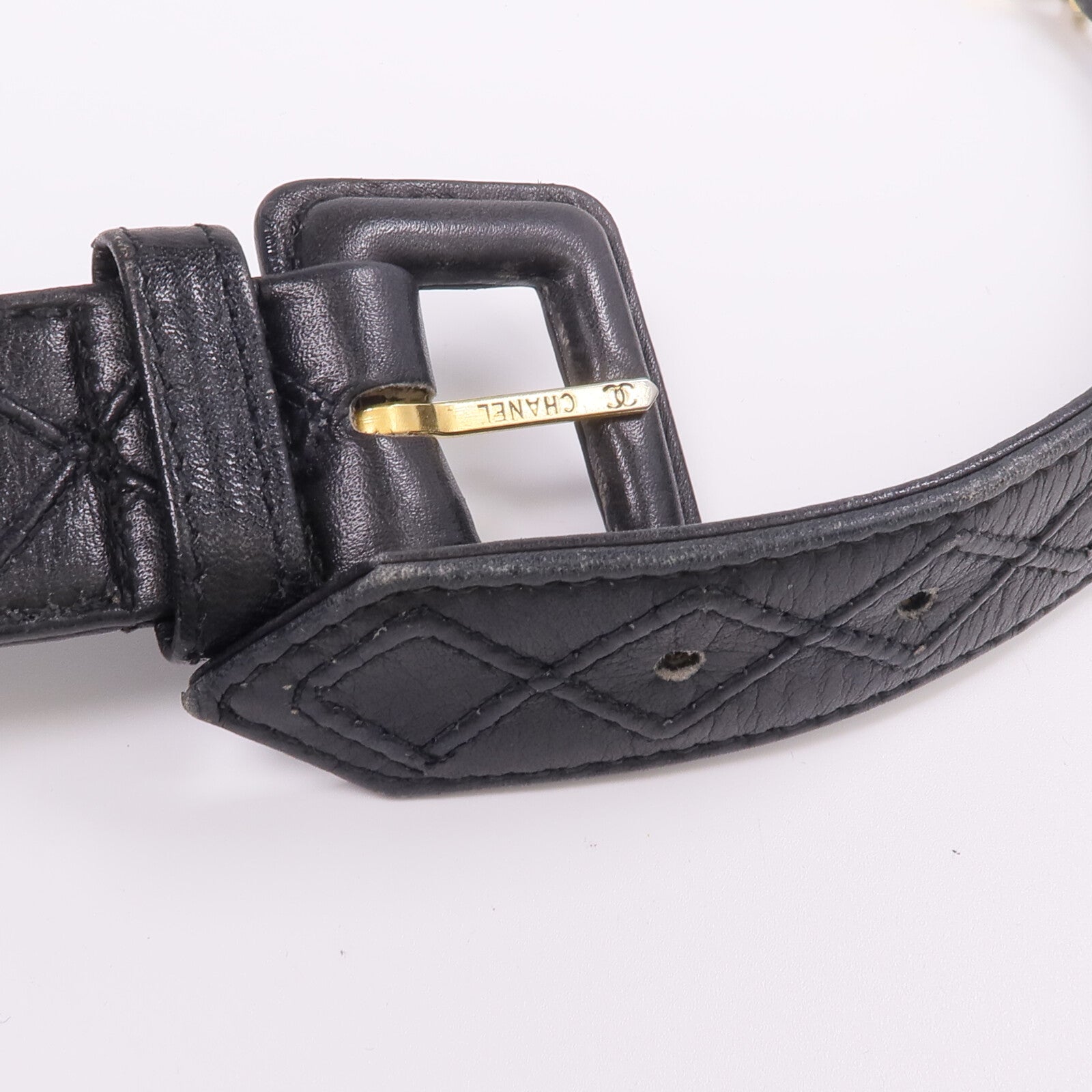 CHANEL 羊皮皮革Vintage Belt皮帶
