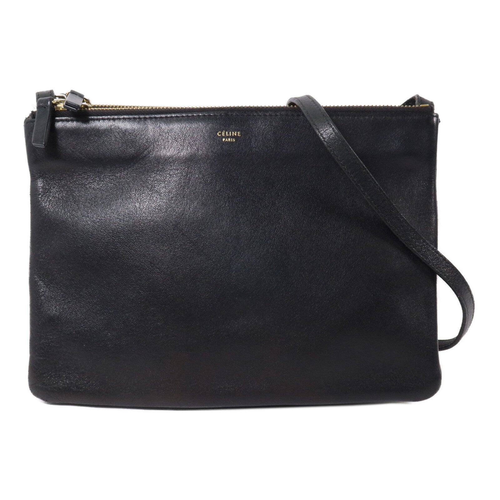 CELINE 羊皮皮革Trio Bag肩背袋