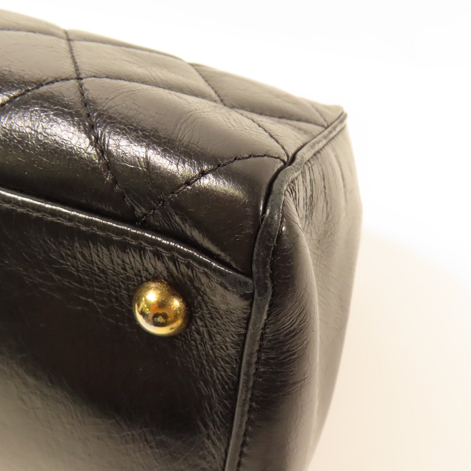 CHANEL 牛皮皮革Perfect Edge Tote金扣肩背袋