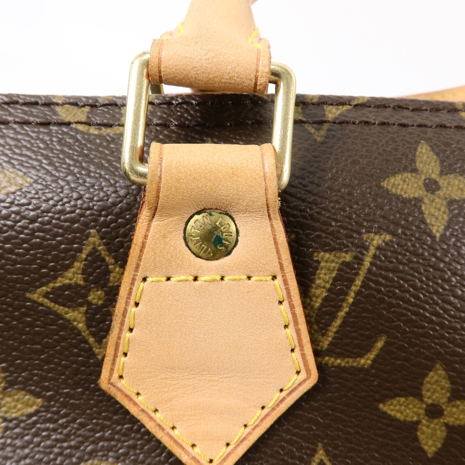 LOUIS VUITTON Monogram Speedy 35金扣手挽袋