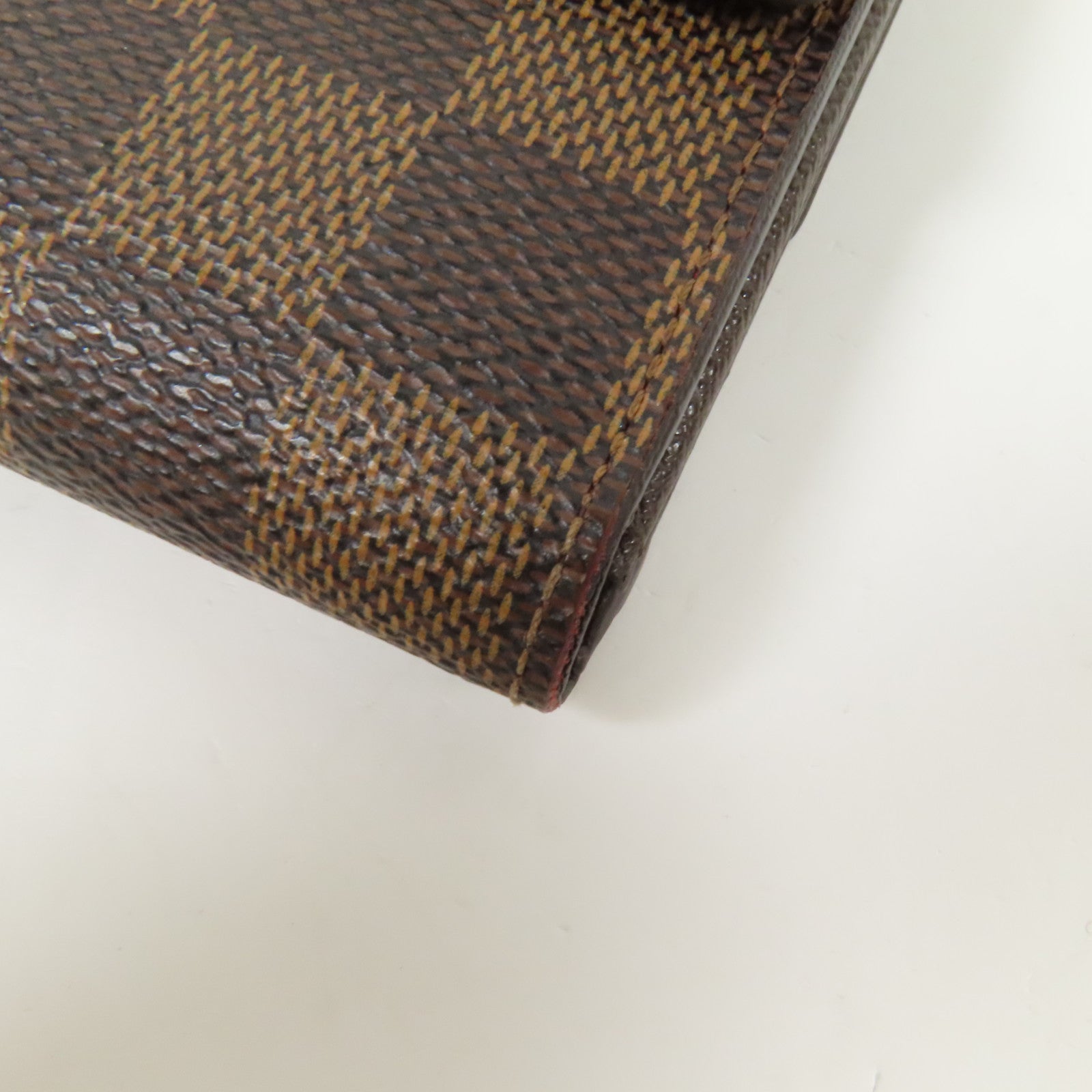 LOUIS VUITTON Damier Portefeuille Elise Wallet金扣錢包