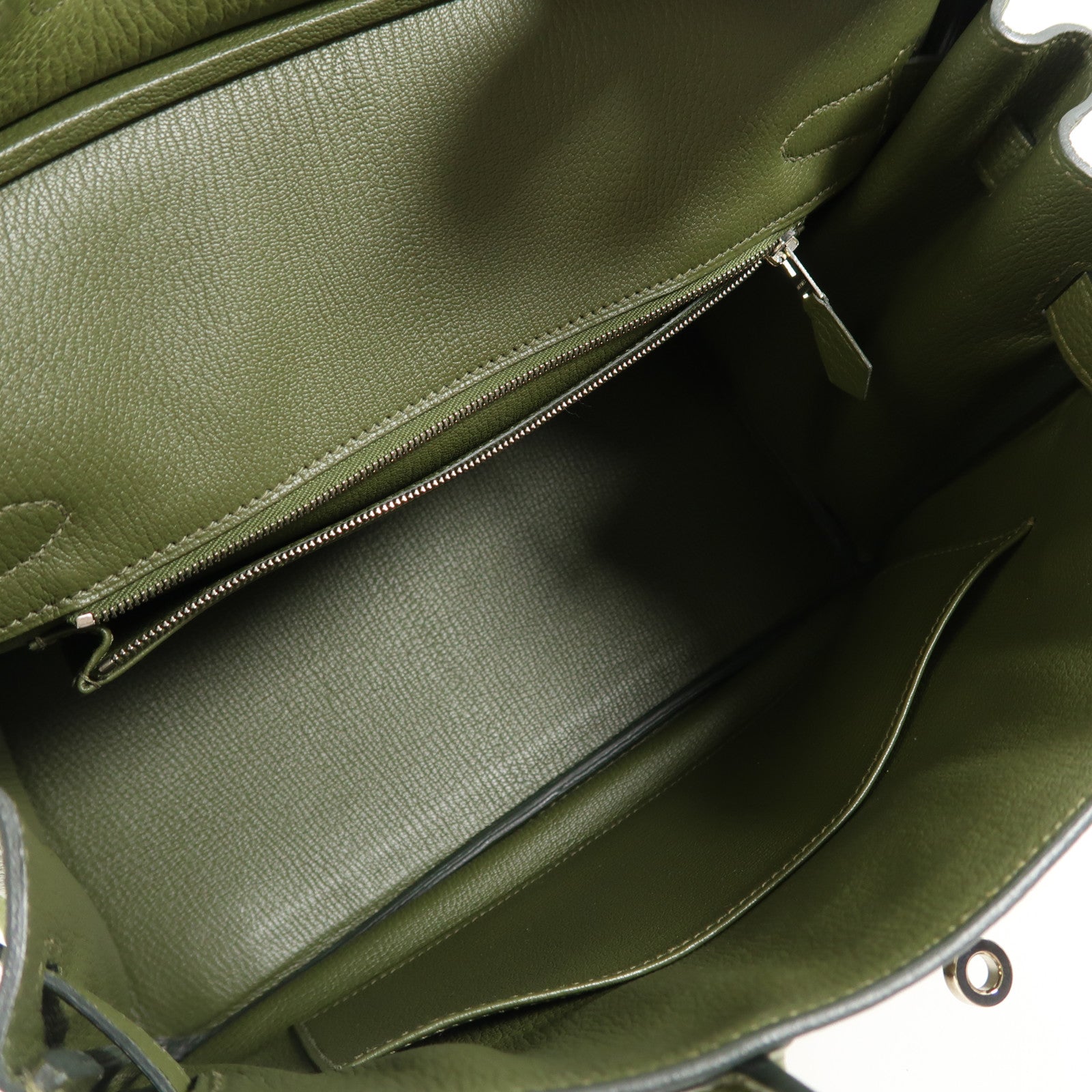 HERMES Togo皮革Birkin 30銀扣手挽袋Canopee