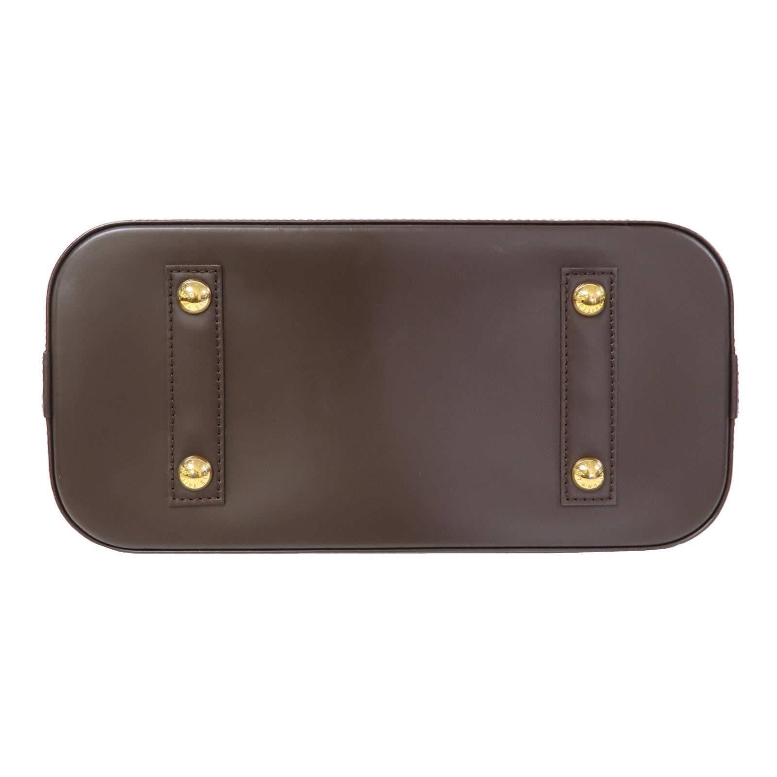 LOUIS VUITTON Damier Alma PM金扣手挽袋啡色