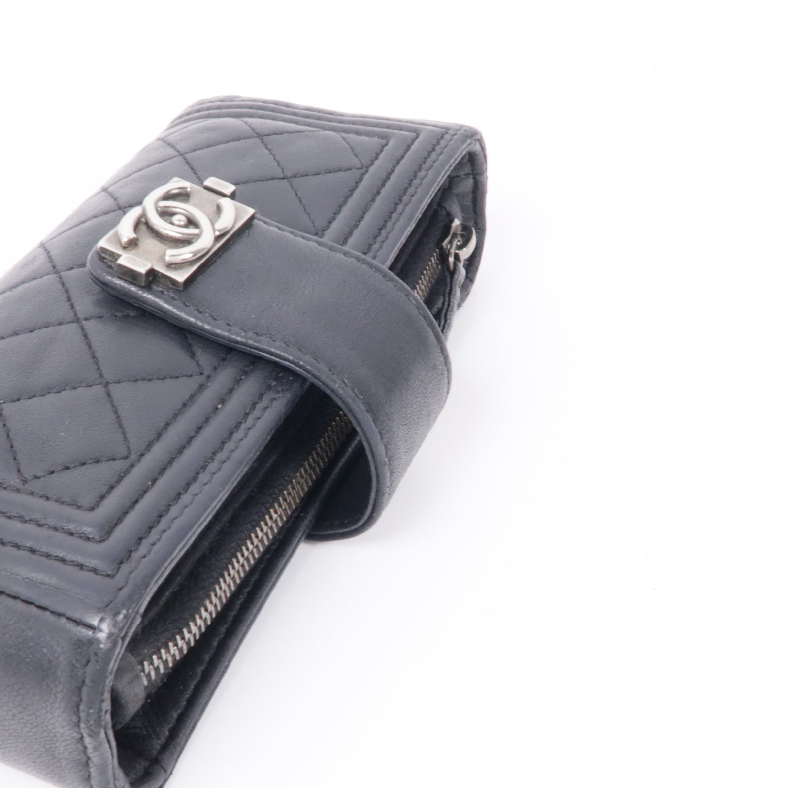 CHANEL 羊皮皮革Boy Clutch Bag手拿包