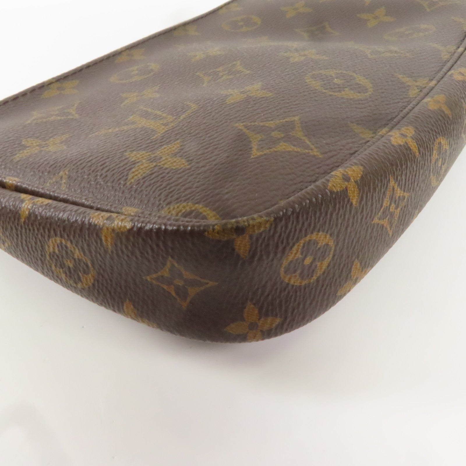 LOUIS VUITTON Monogram Multi Pochette Accessoires金扣肩背袋棕色