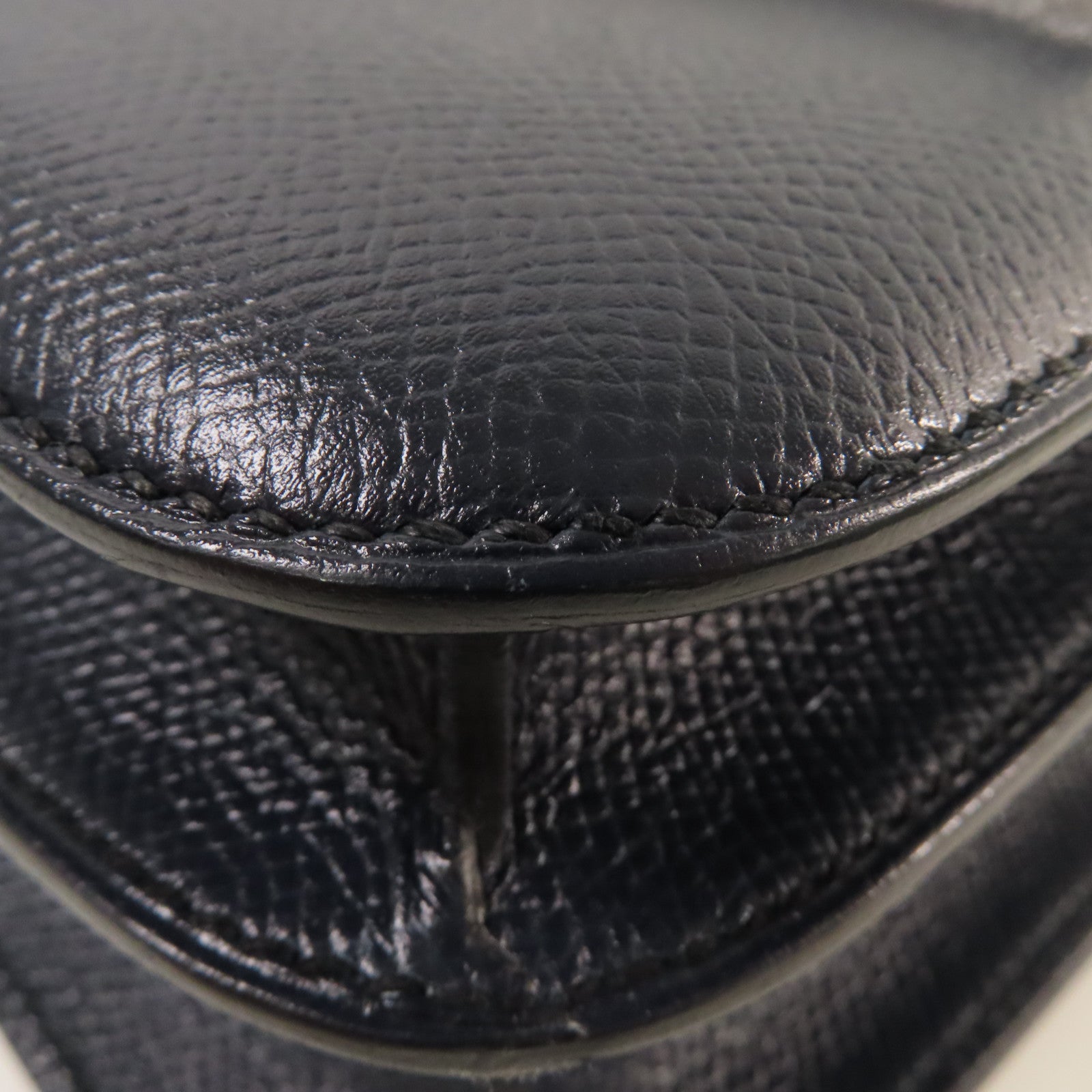 HERMES 【激減優惠】Epsom皮革Constance 24 Shoulder Bag銀扣肩背袋Blue Indigo/靛藍色