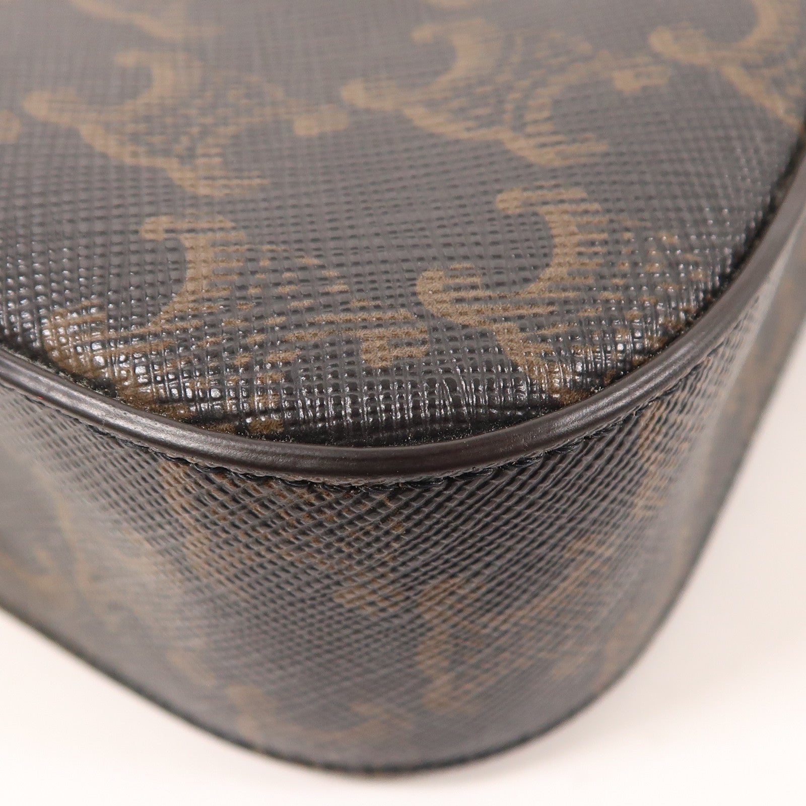 CELINE 塗層帆布Shoulder Bag金扣肩背袋