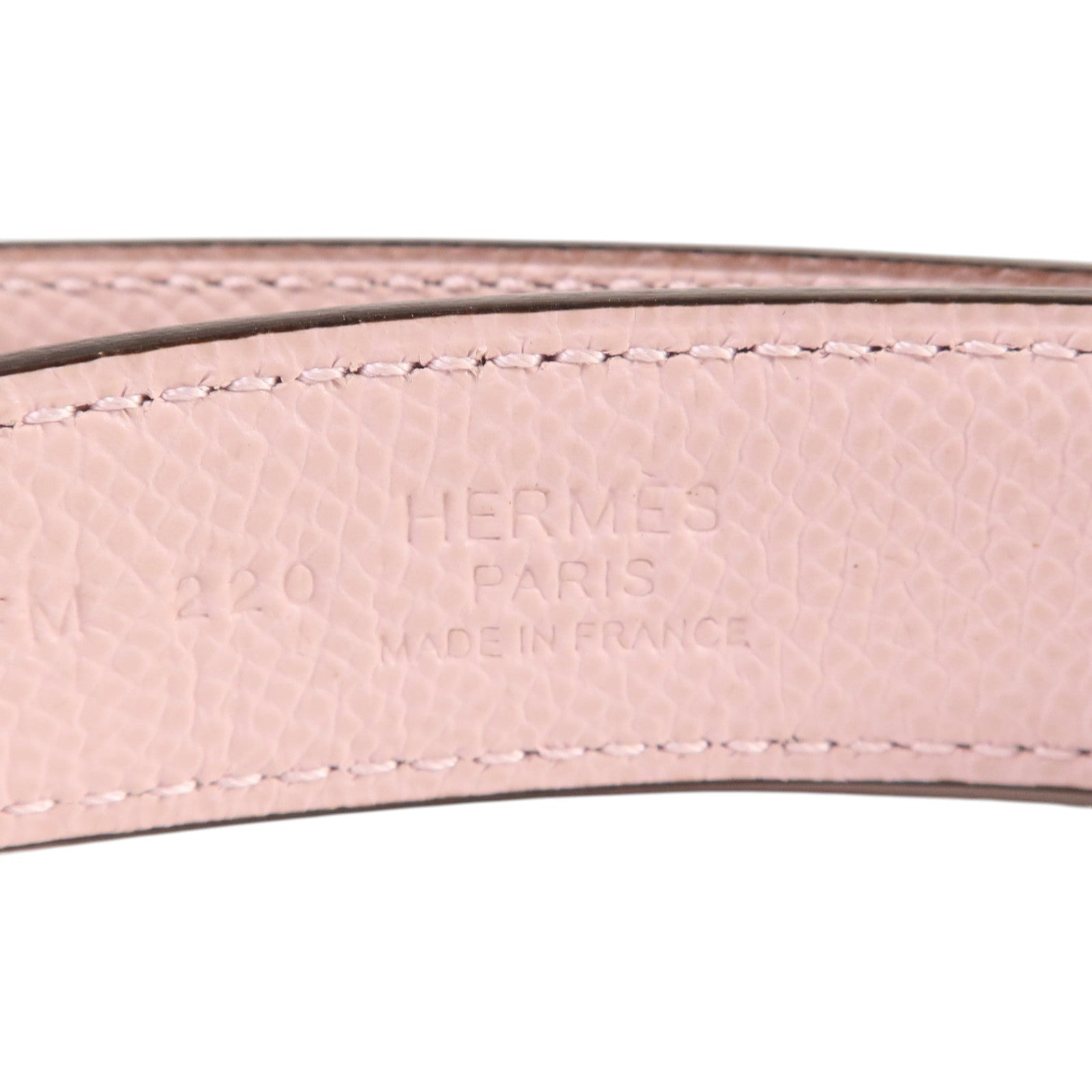 HERMES Swift皮革/Epsom皮革Ceinture Belt 70cm金扣皮帶Gold/Mauve Sylvestre