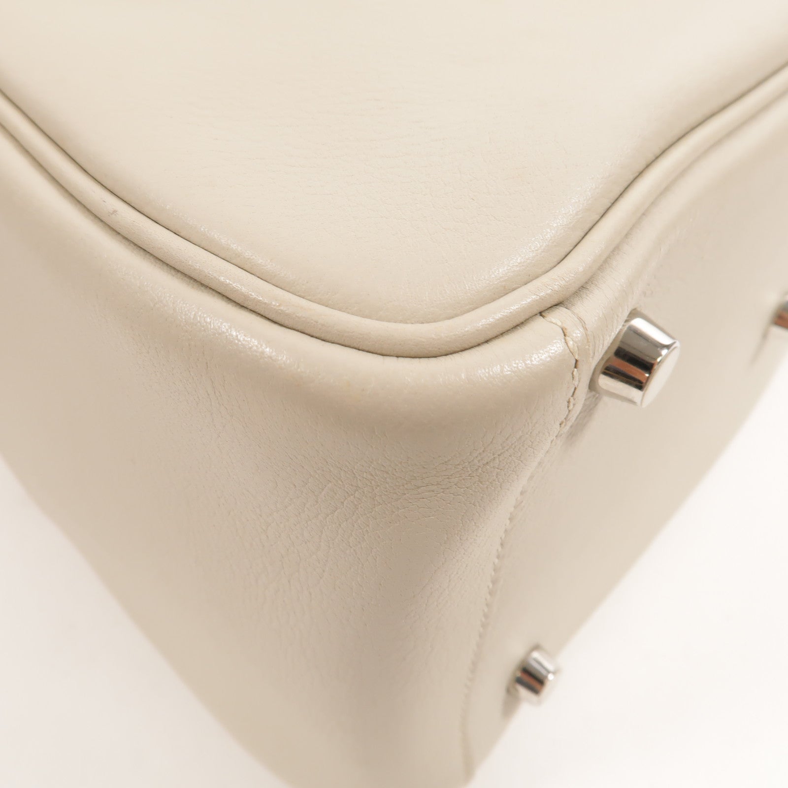 HERMES Evercolour皮革Lindy 26手挽肩背兩用袋Beton