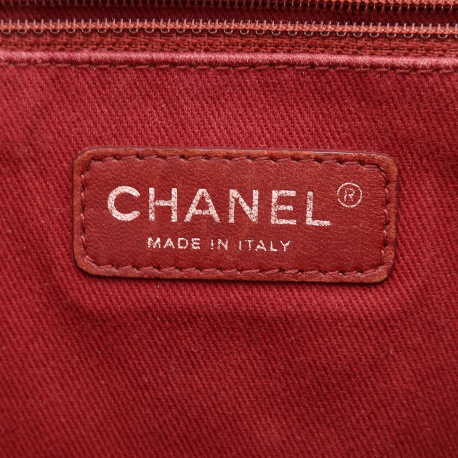 CHANEL 帆布Deauville Tote銀扣鏈帶肩背袋