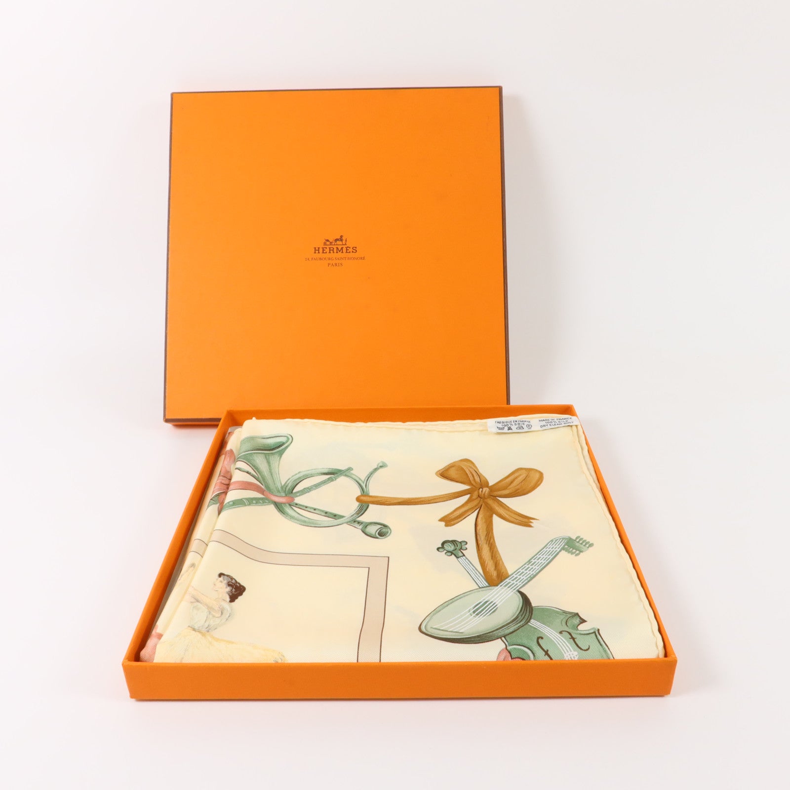 HERMES 絲質Scarf 90X90絲巾