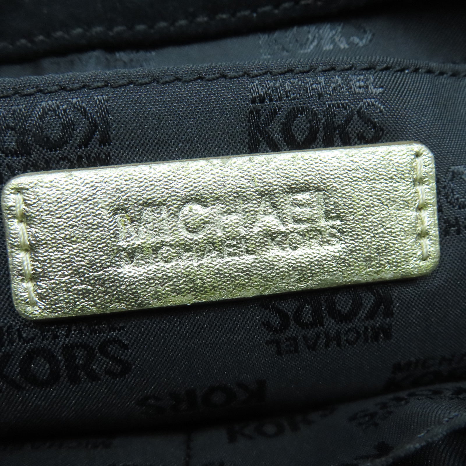 Michael Kors 【激減優惠】麂皮皮革Shoulder Bag金扣鏈帶肩背袋黑色