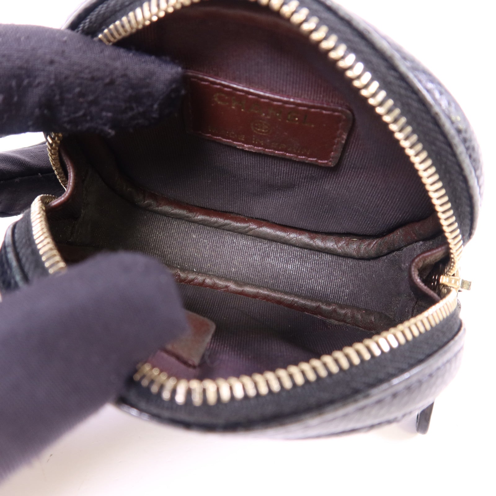 CHANEL 牛皮皮革Coin Case金扣零錢包