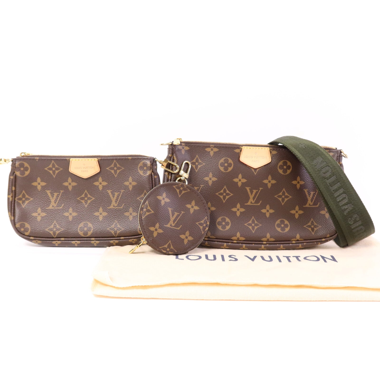 LOUIS VUITTON Monogram Multi Pochette Accessoires金扣肩背袋