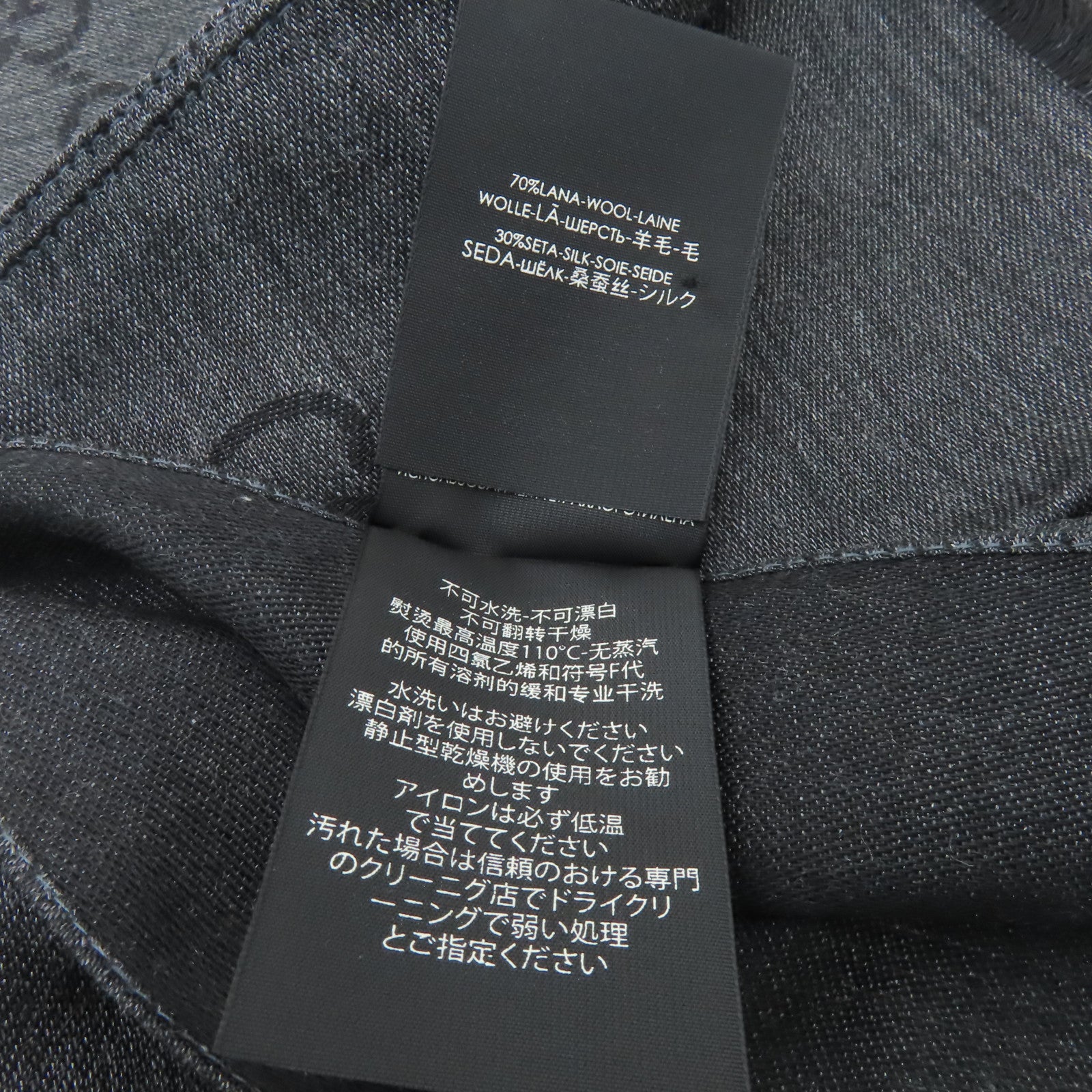 GUCCI 【激減優惠】羊毛/絲質Scarf圍巾深灰色