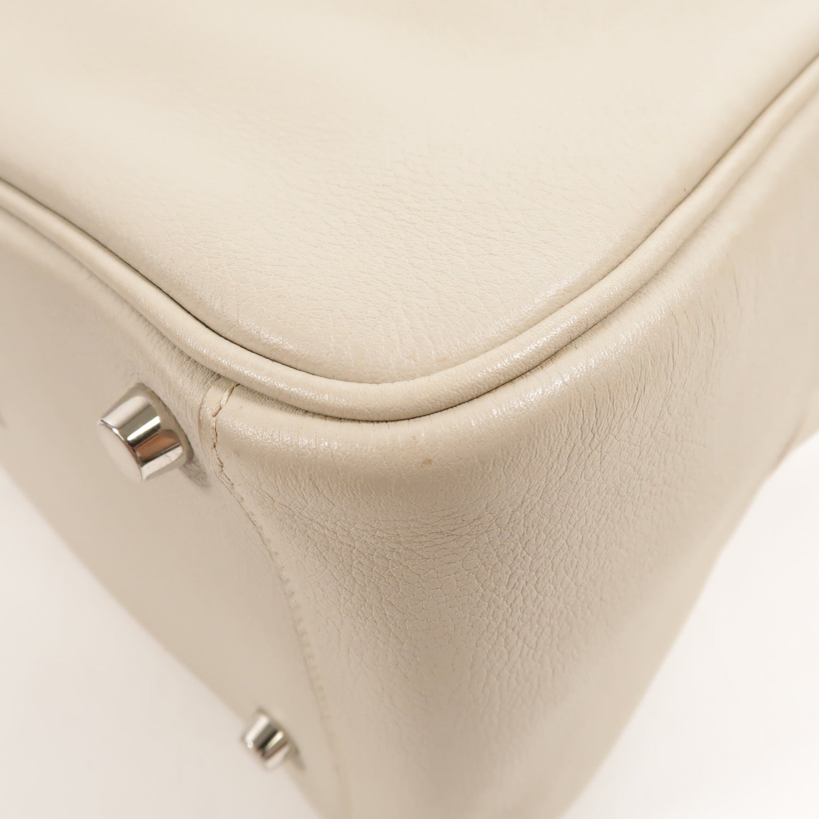 HERMES Evercolour皮革Lindy 26手挽肩背兩用袋Beton