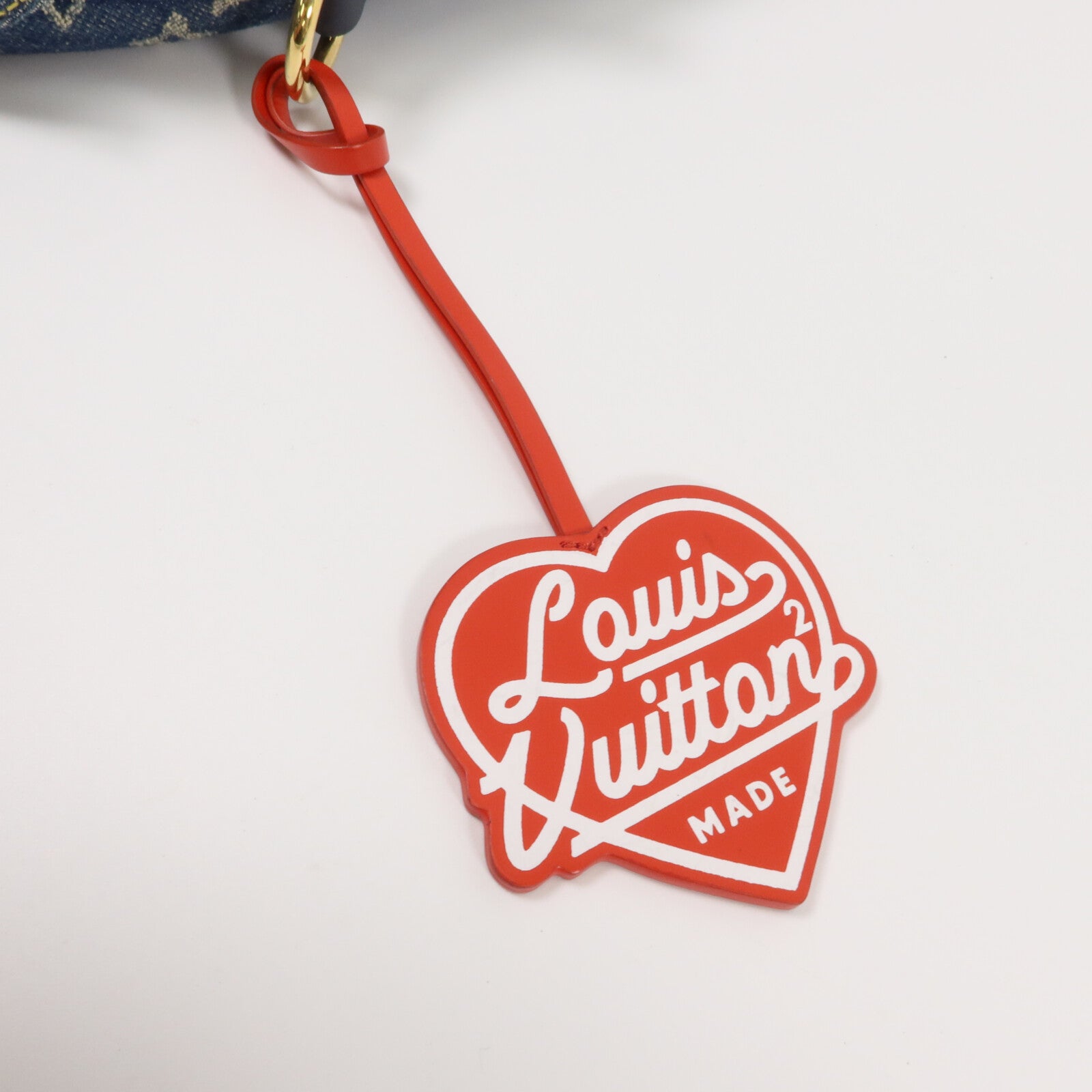 LOUIS VUITTON Monogram Denim/Taurillon Japanese Cruiser手挽肩背兩用袋