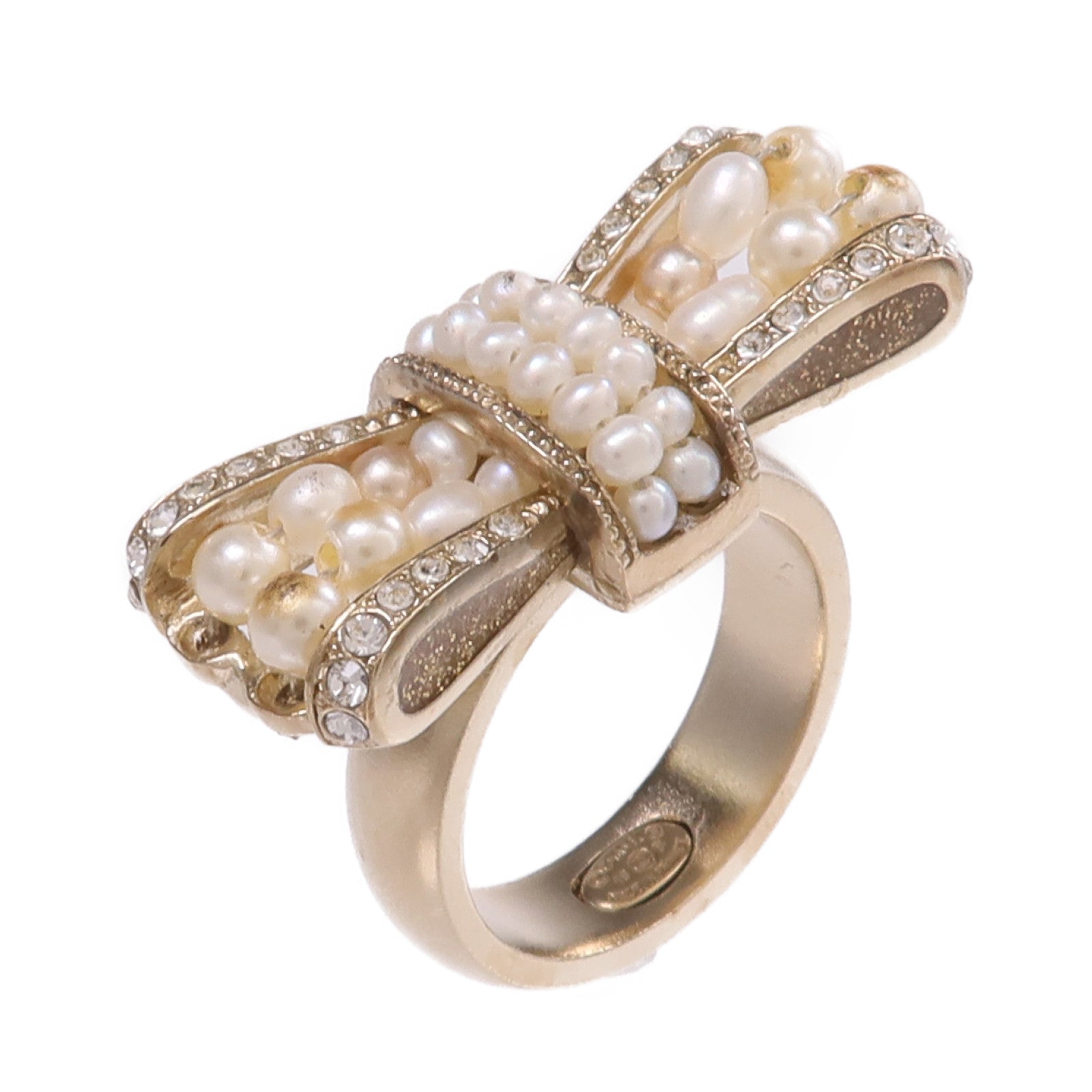 CHANEL 【激減優惠】金屬Ring戒指US#5.5