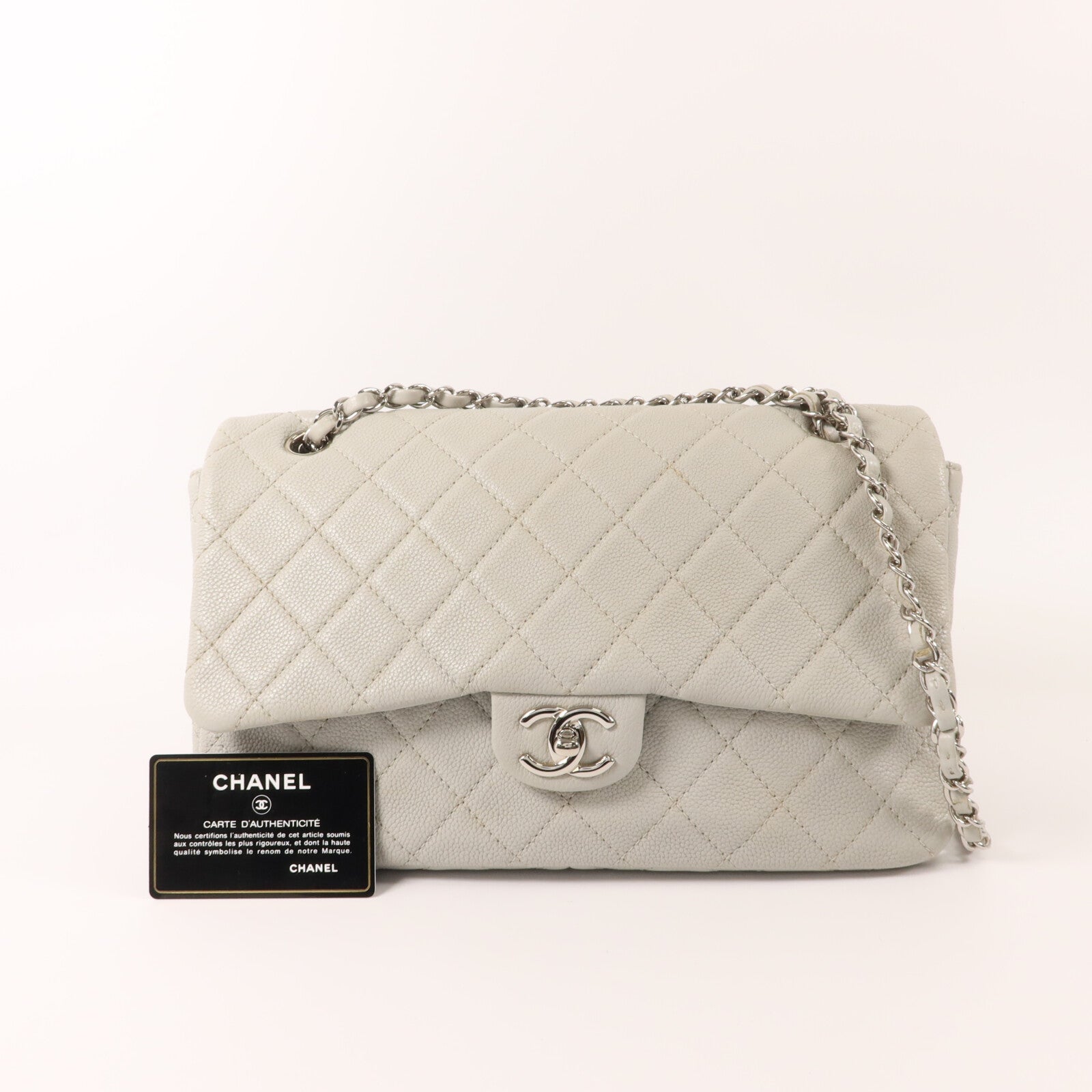 CHANEL 牛皮皮革Chain Shoulder鏈帶肩背袋