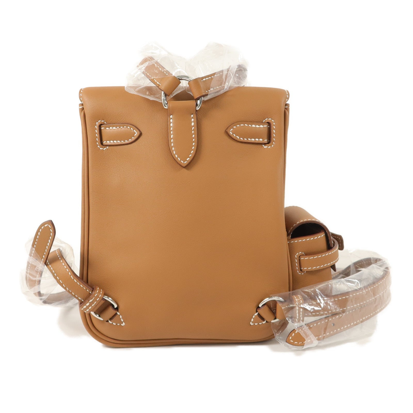 HERMES Swift皮革Kelly Jump背包Gold