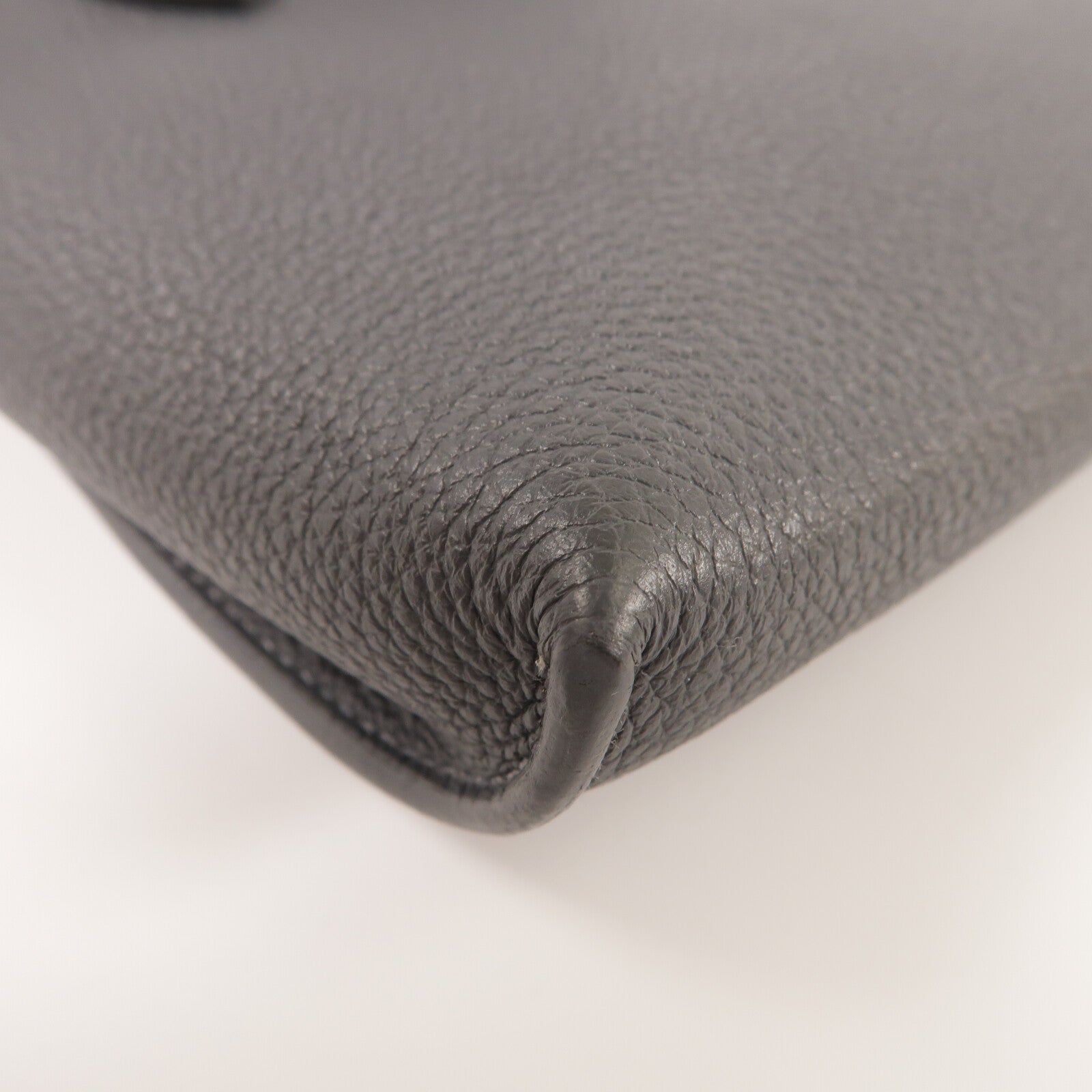 HERMES Togo皮革Videpoches肩背袋Gris Misty