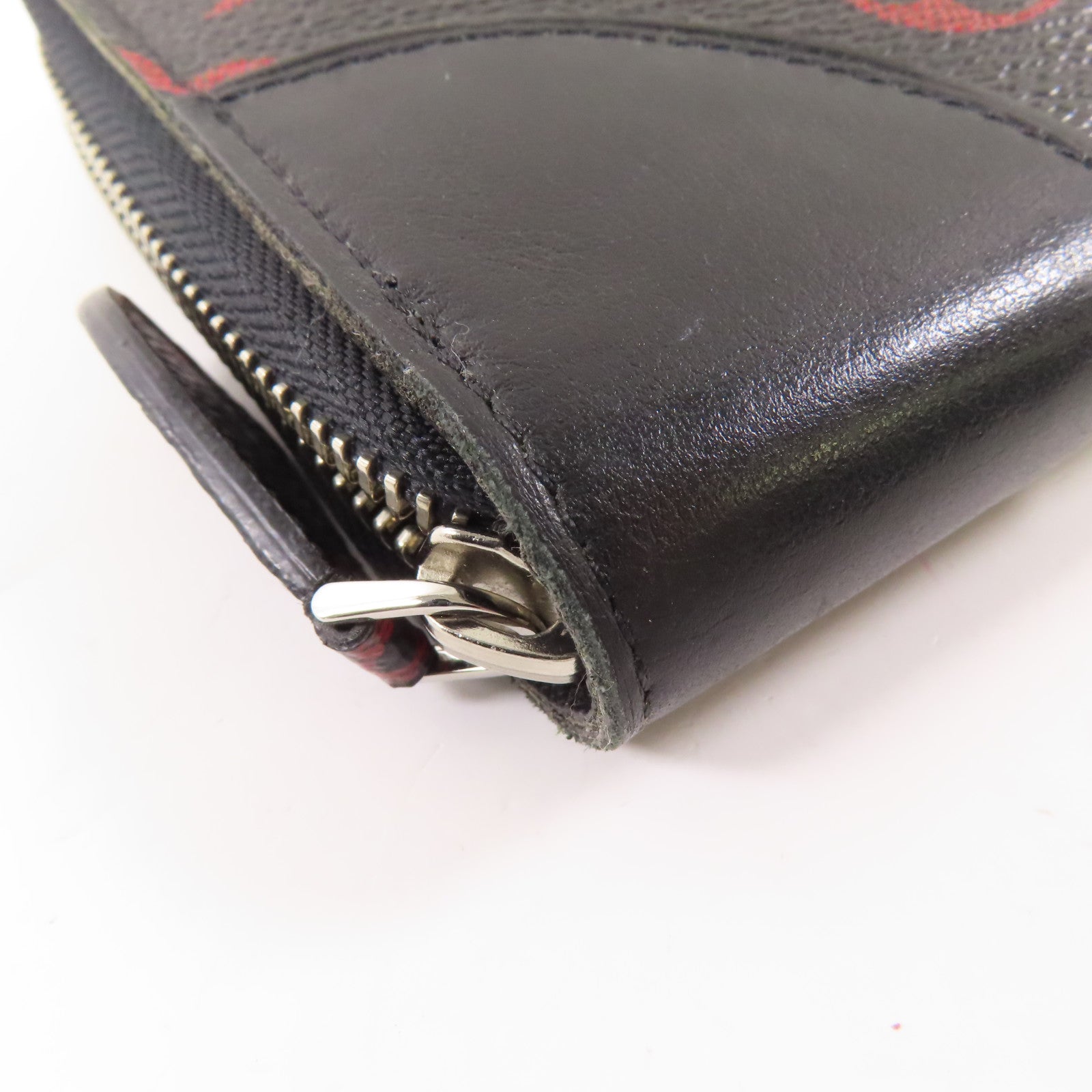 LOUIS VUITTON Monogram Anfra Rouge Zipper Long Wallet銀扣長錢包