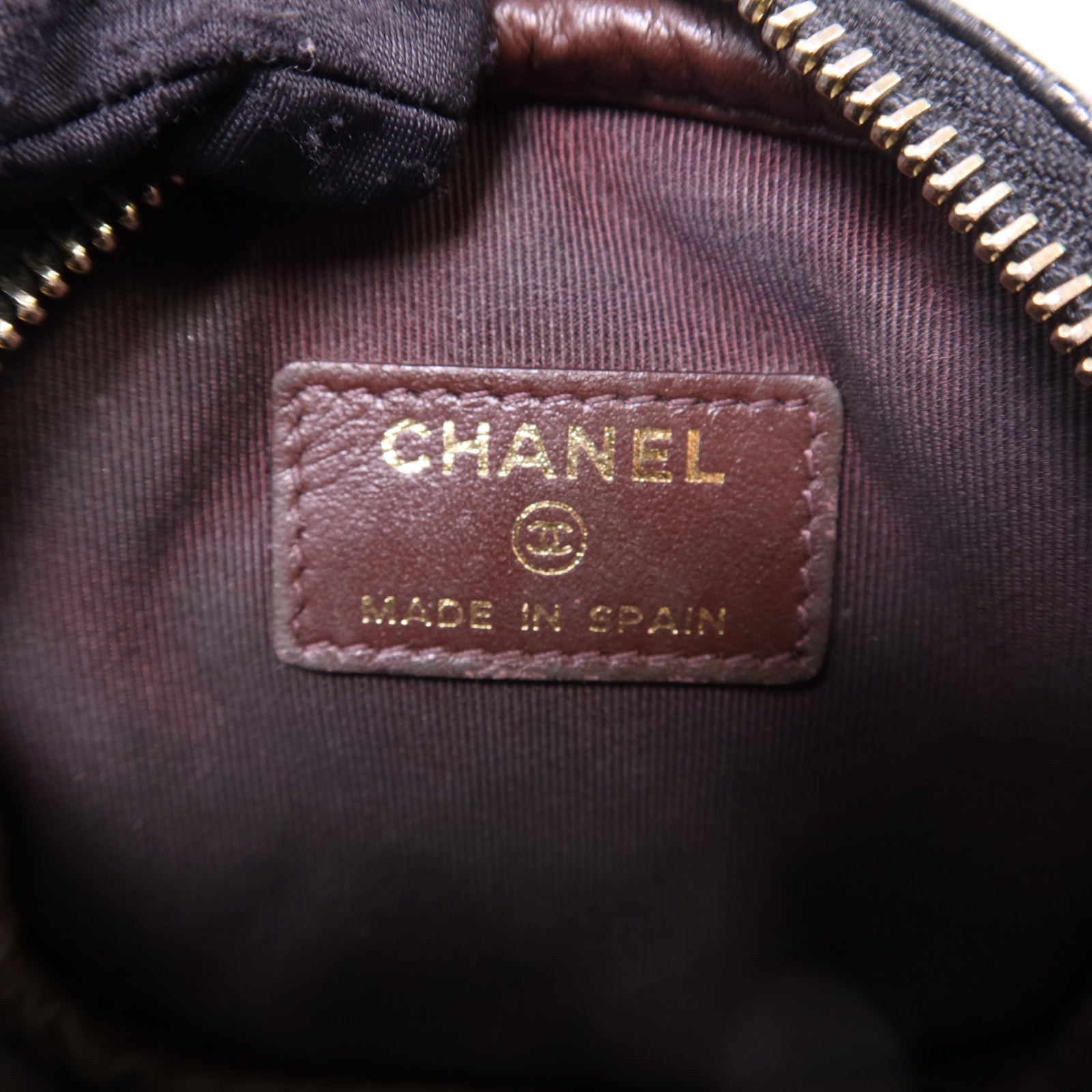 CHANEL 牛皮皮革Coin Case金扣零錢包